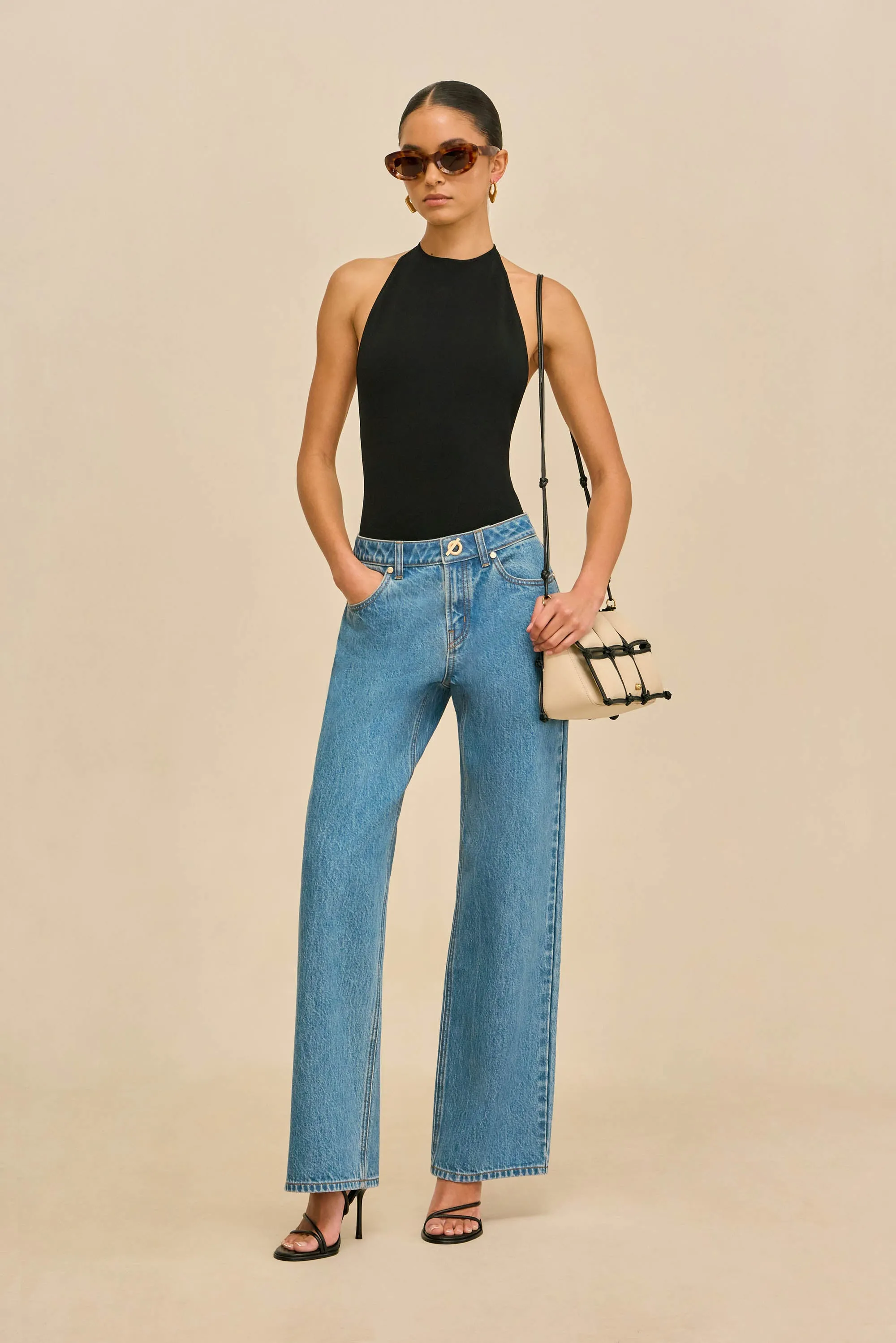 MINNIE KNIT BODYSUIT - BLACK sold by Cult Gaia product image thumbnail 3