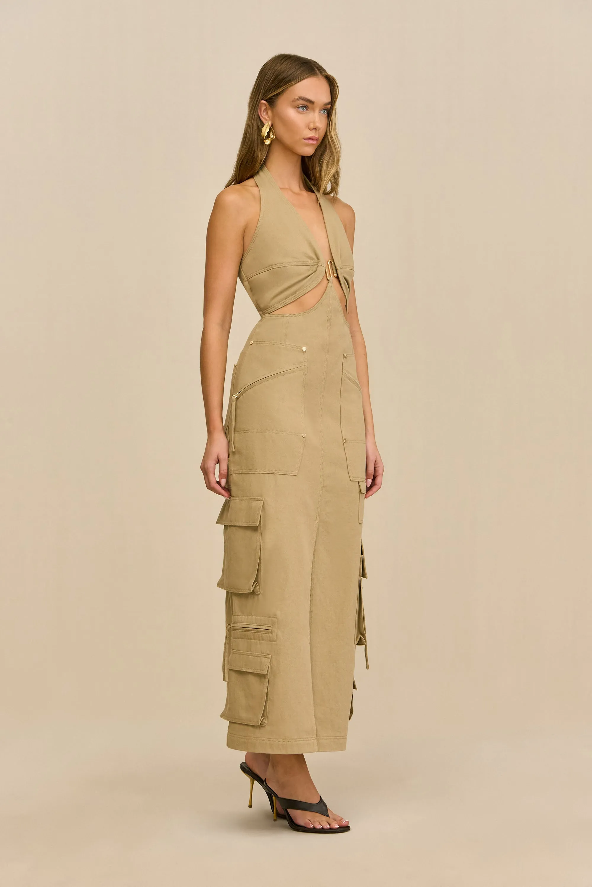 MISAKI DRESS - SESAME sold by Cult Gaia product image thumbnail 4