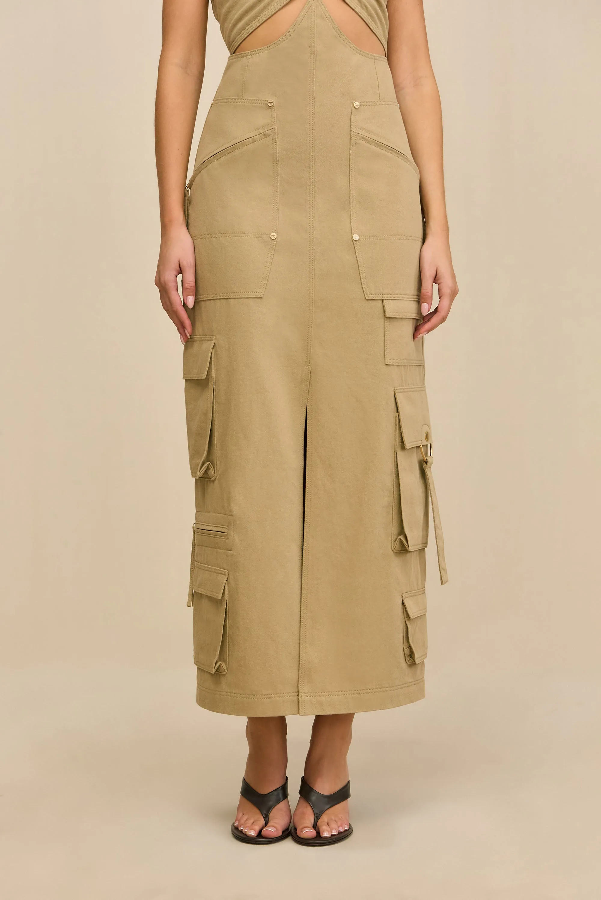 MISAKI DRESS - SESAME sold by Cult Gaia product image thumbnail 3