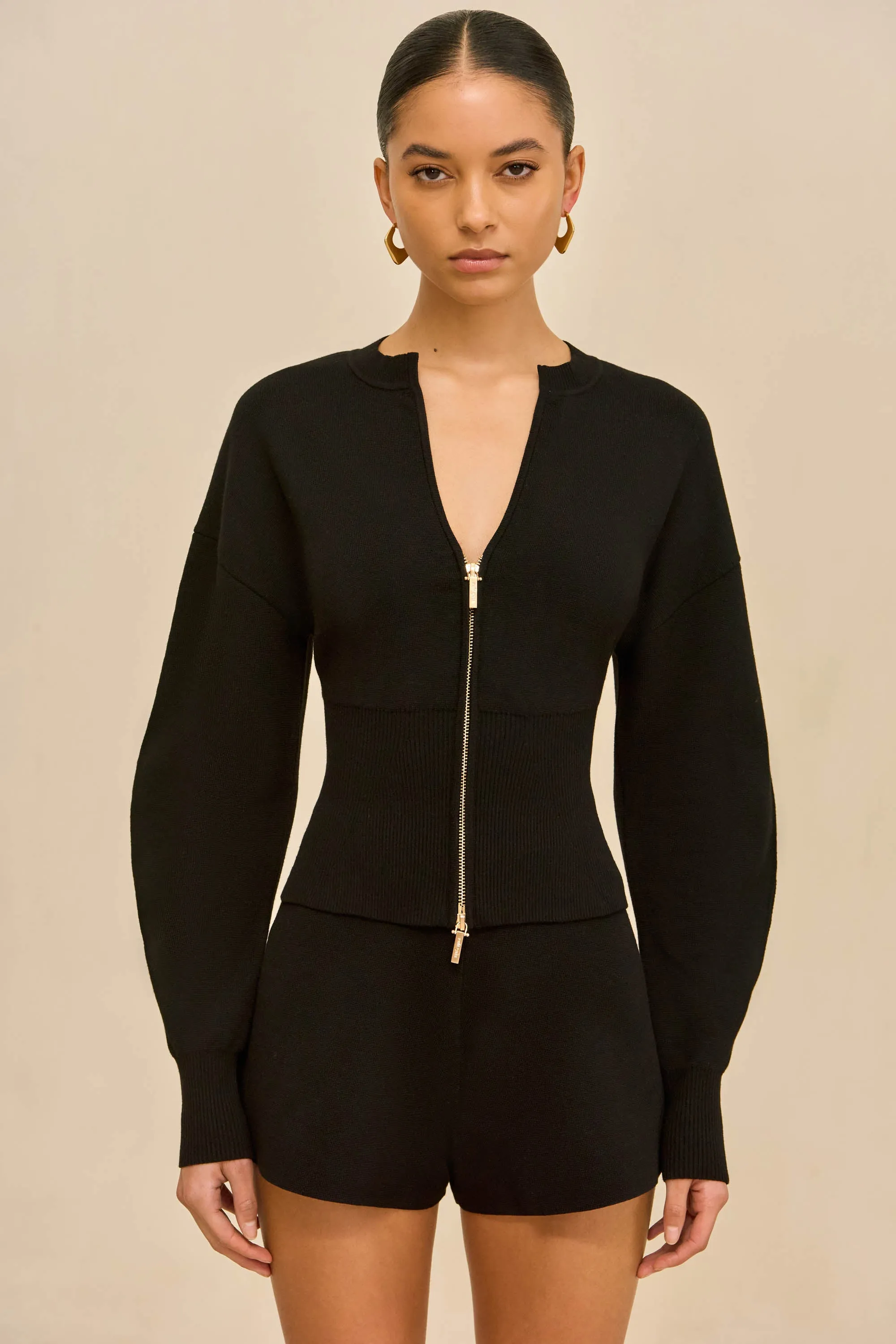MONROE KNIT CARDIGAN - BLACK sold by Cult Gaia product image thumbnail 3