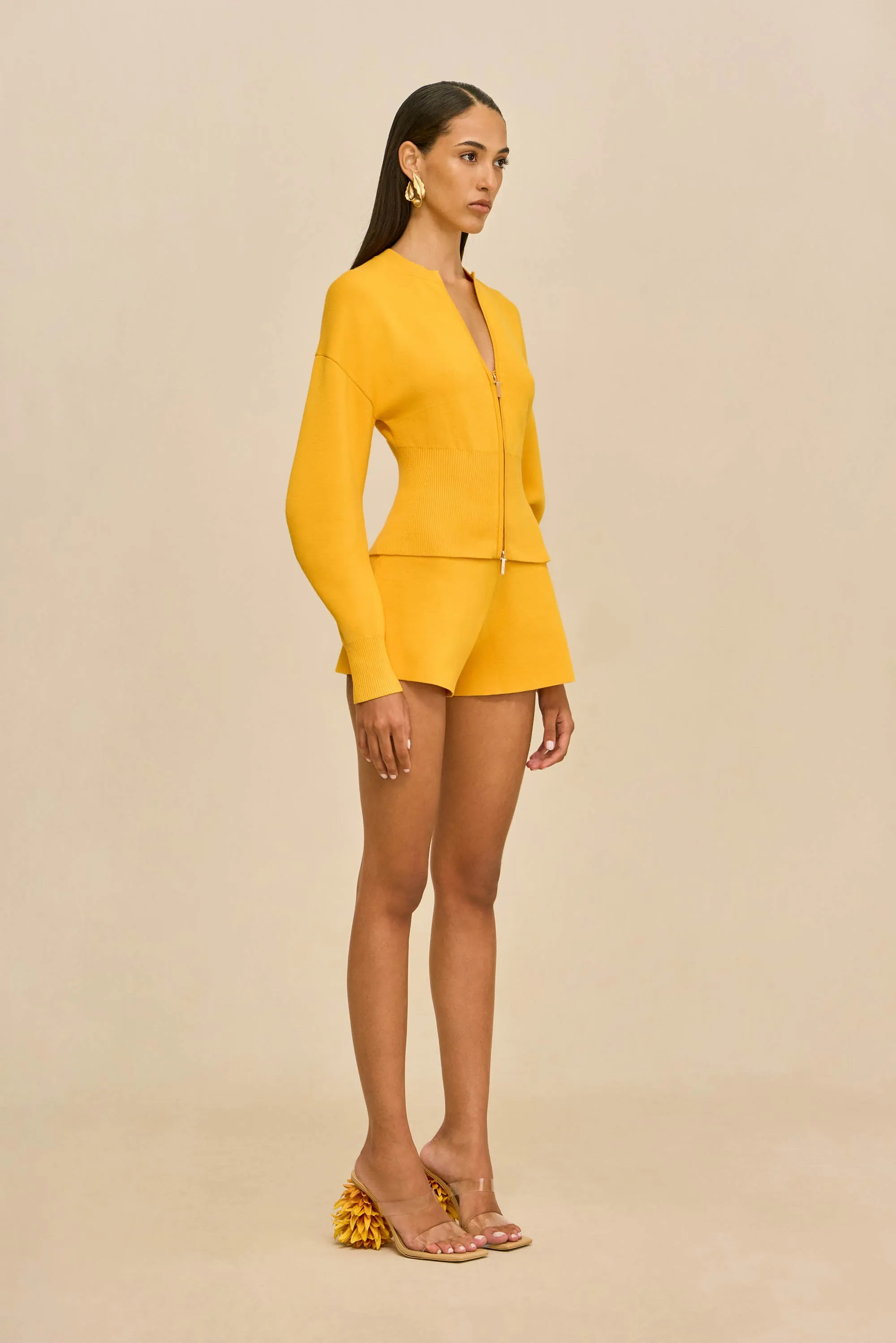 MONROE KNIT CARDIGAN - MARIGOLD sold by Cult Gaia product image thumbnail 3