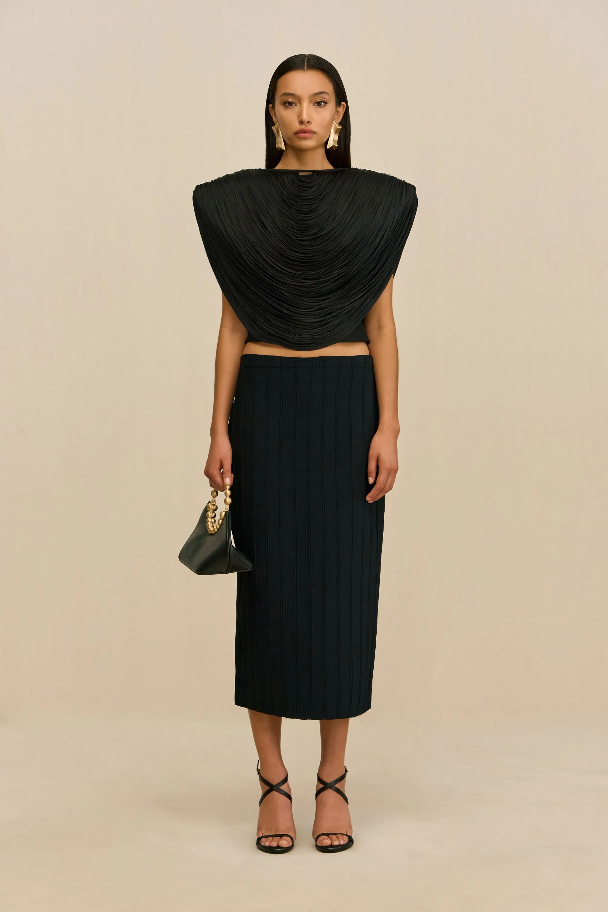 PORTO TOP - BLACK sold by Cult Gaia product image thumbnail 3