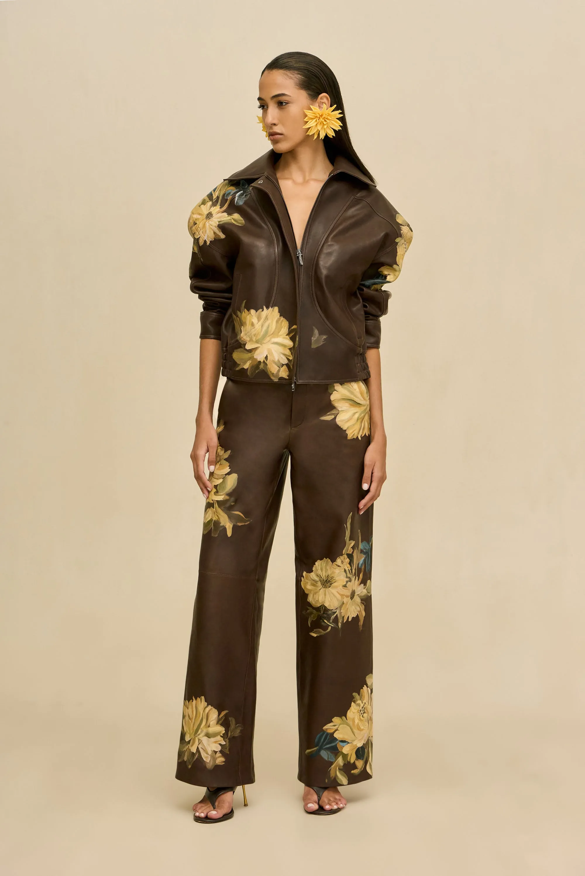 PABLO LEATHER PANT - LUWAK sold by Cult Gaia product image thumbnail 3