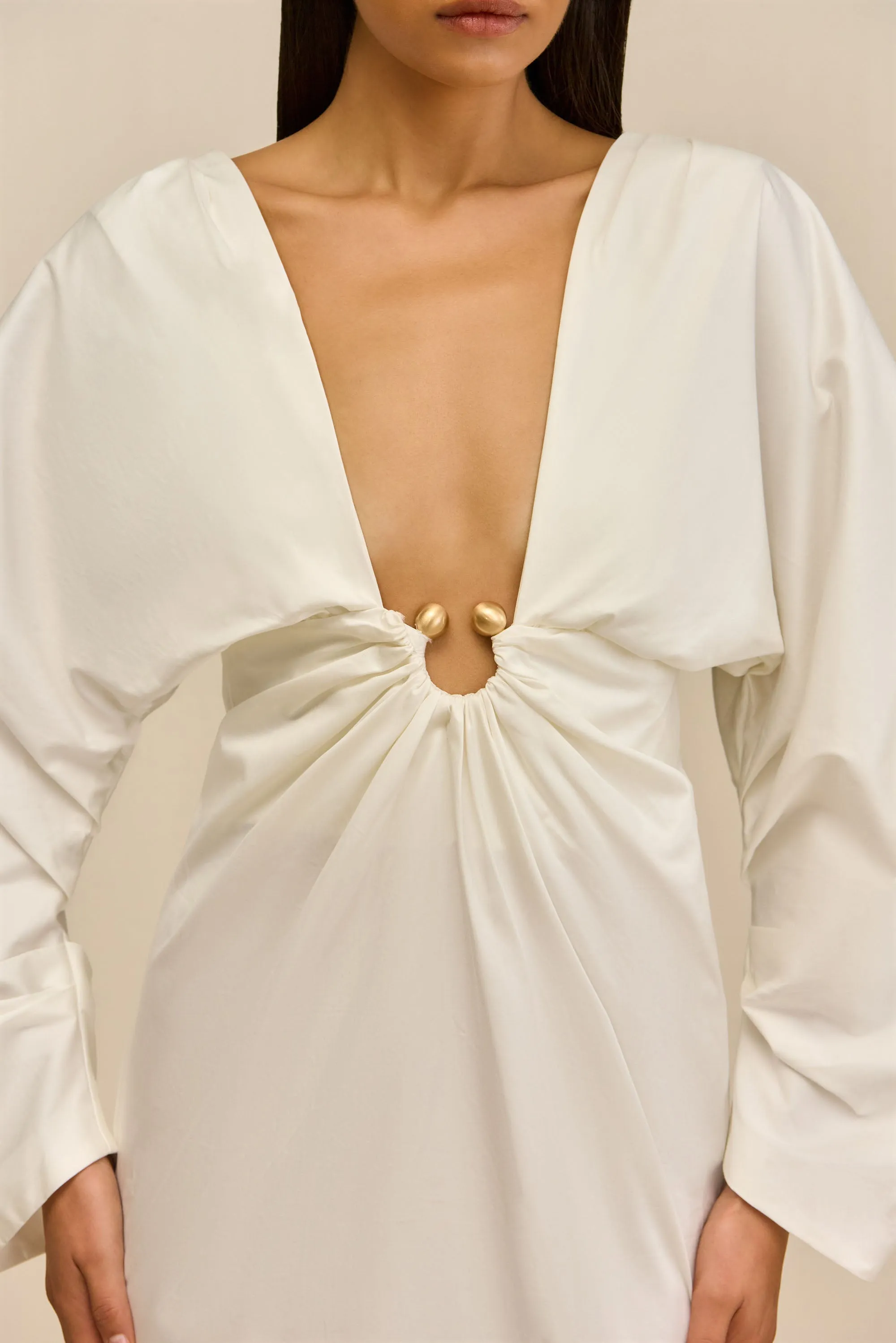 QUESTRA DRESS - OFF WHITE sold by Cult Gaia product image thumbnail 3