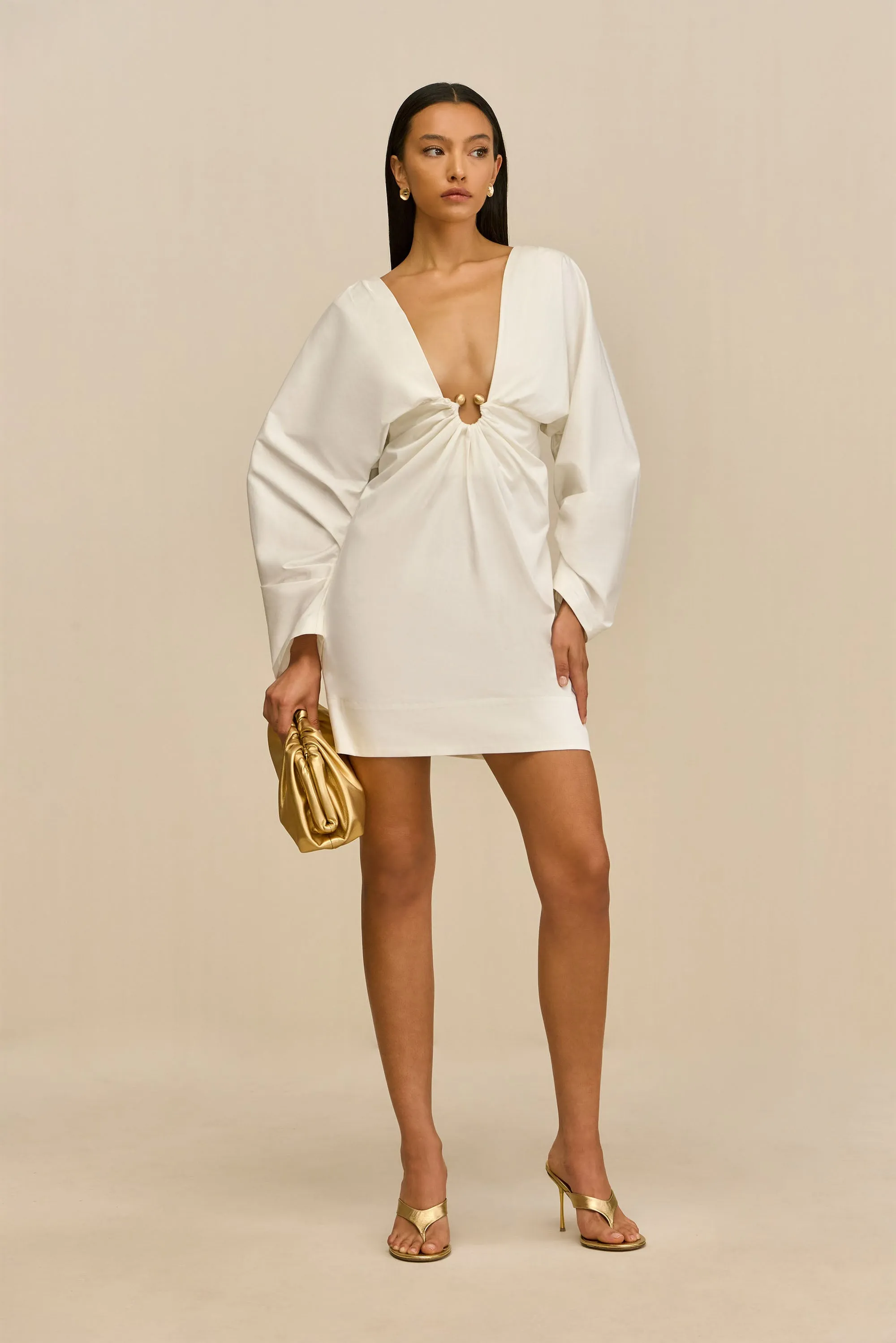 QUESTRA DRESS - OFF WHITE sold by Cult Gaia product image thumbnail 2