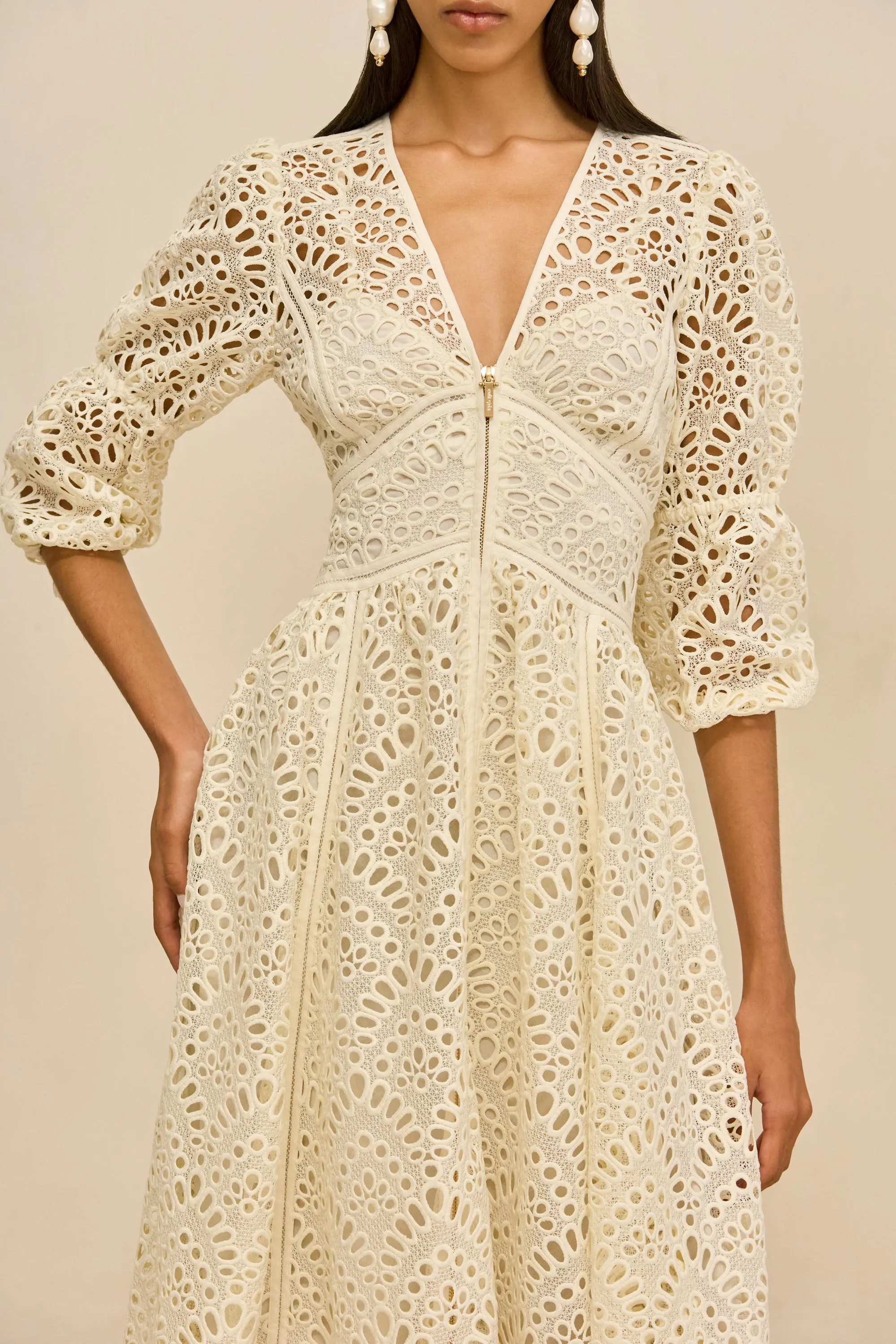 ROSALIND DRESS - OFF WHITE sold by Cult Gaia product image thumbnail 5