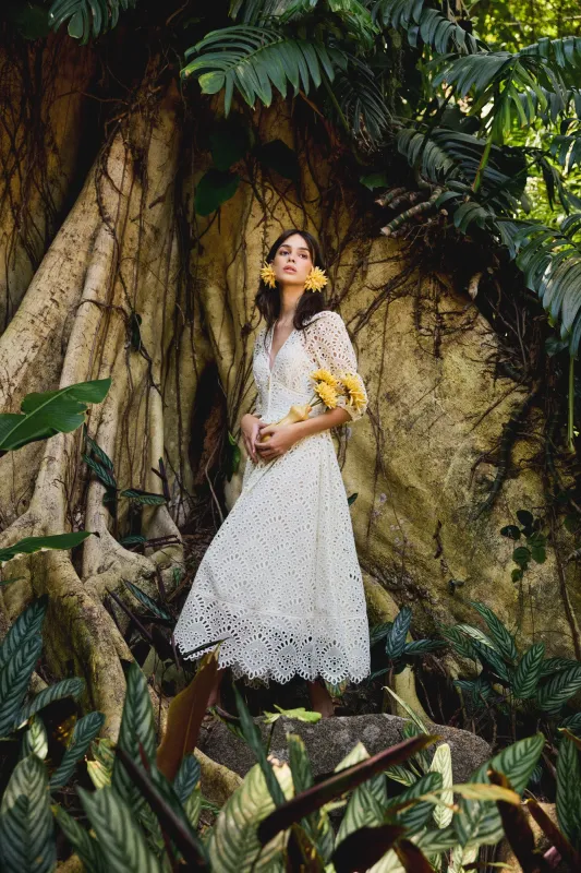 ROSALIND DRESS - OFF WHITE made by Cult Gaia