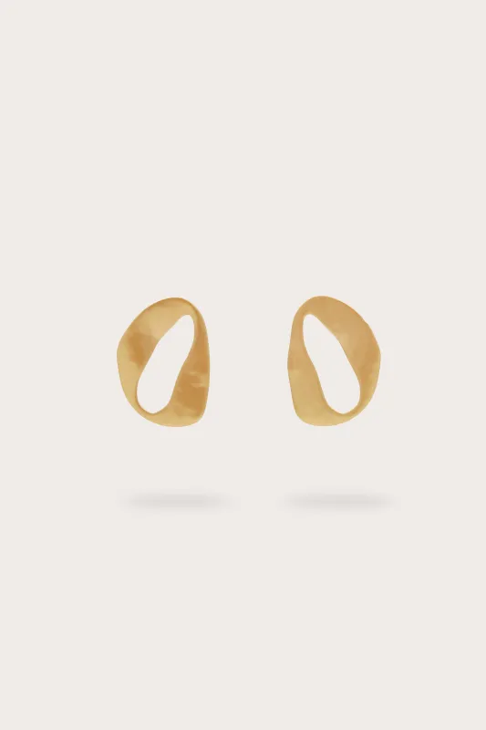 RUE MINI EARRING - BRUSHED BRASS sold by Cult Gaia