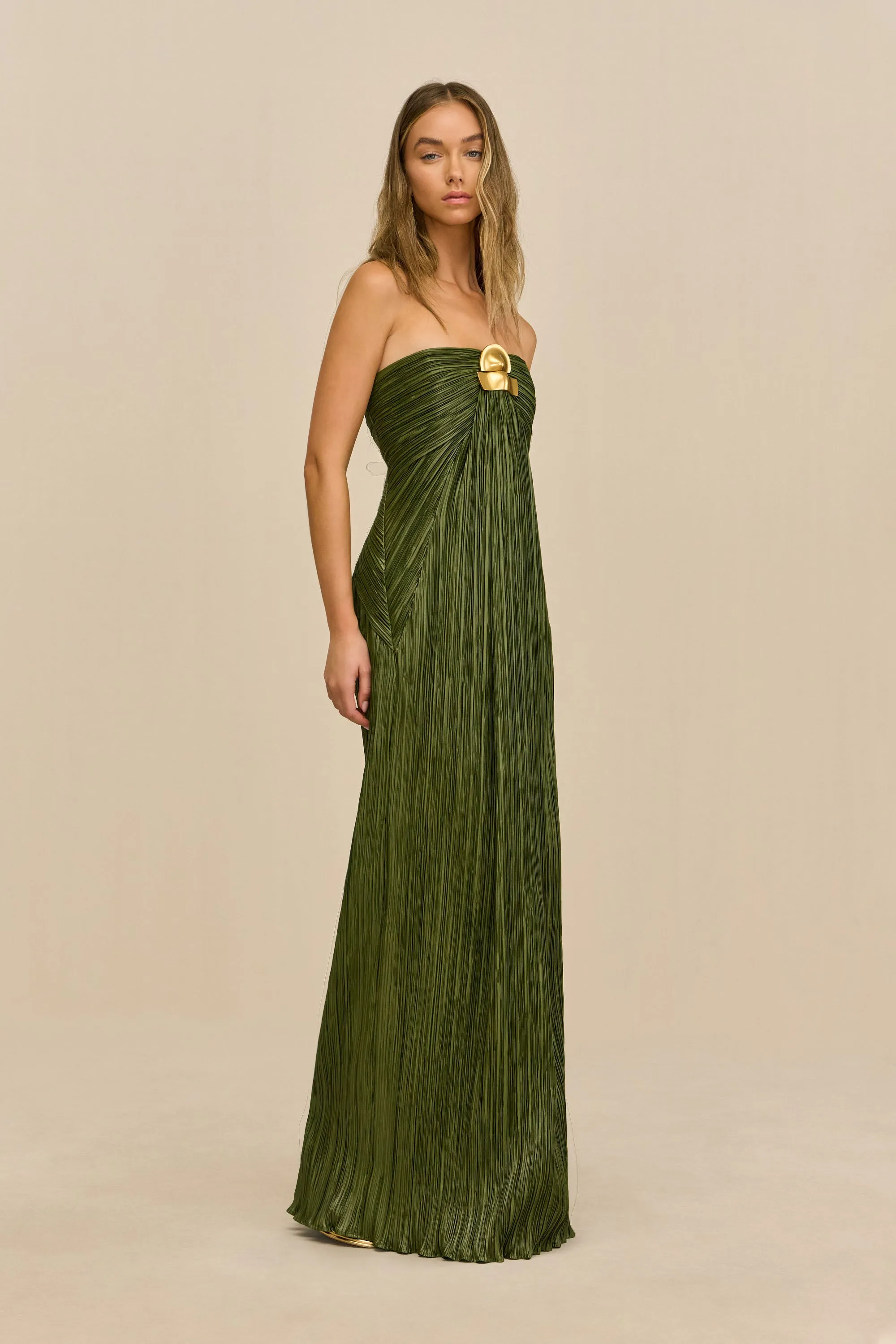 SEQUOIA GOWN - DEEP PASTURE sold by Cult Gaia product image thumbnail 4