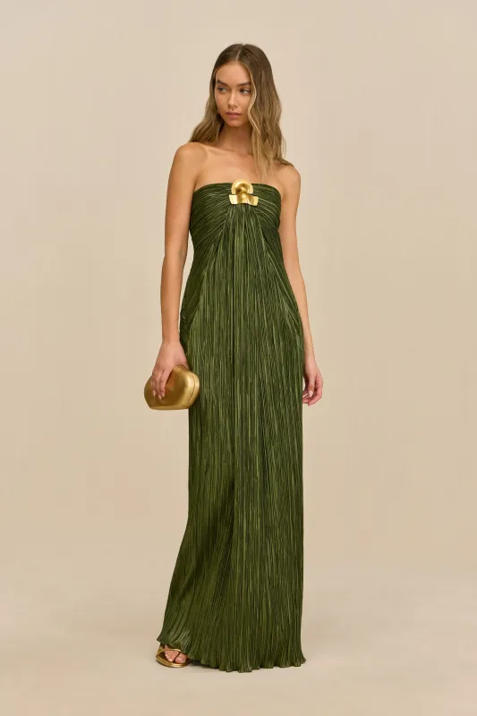 SEQUOIA GOWN - DEEP PASTURE made by Cult Gaia