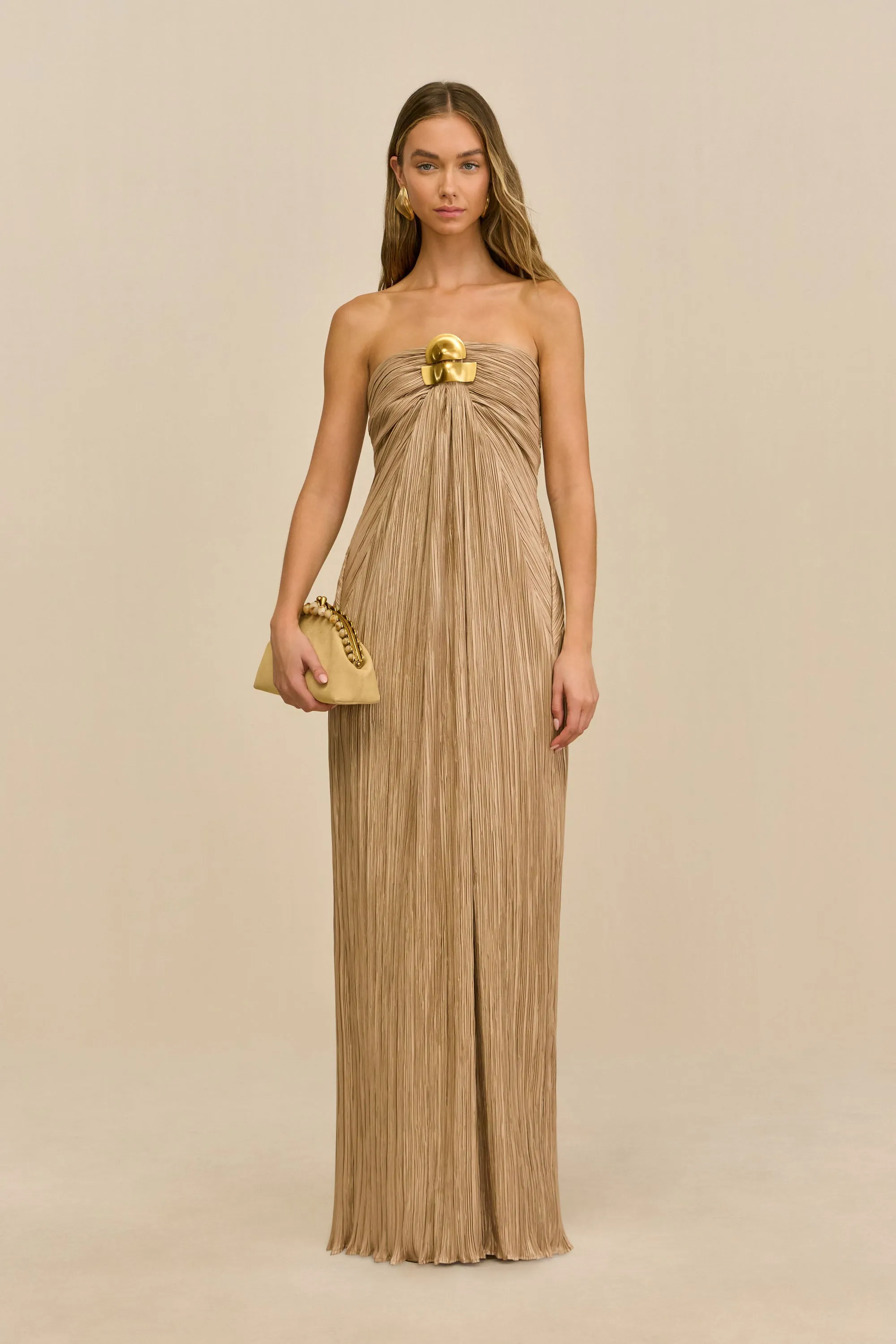 SEQUOIA GOWN - SESAME sold by Cult Gaia product image thumbnail 2