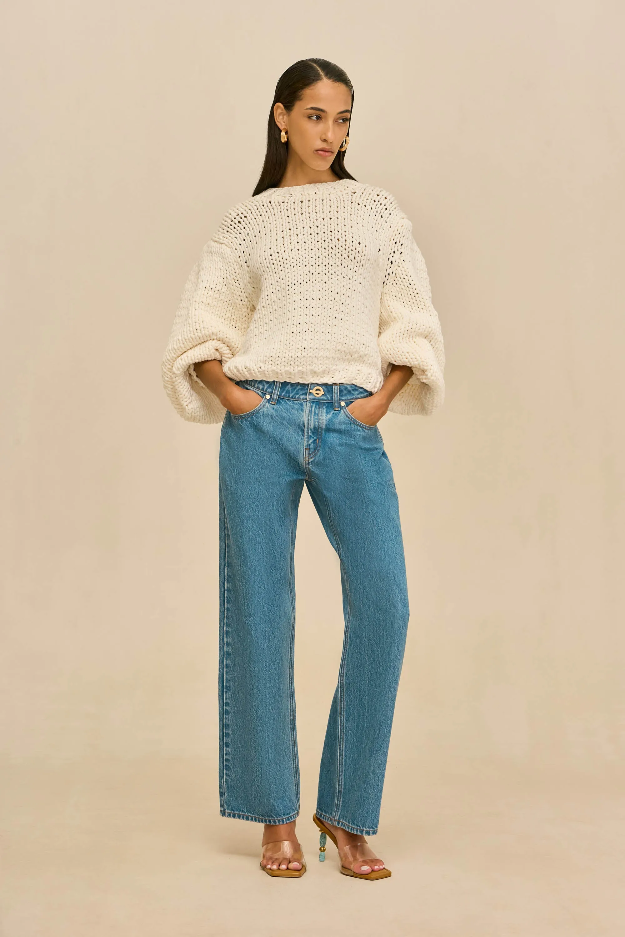 TRINA SWEATER - OFF WHITE sold by Cult Gaia product image thumbnail 5