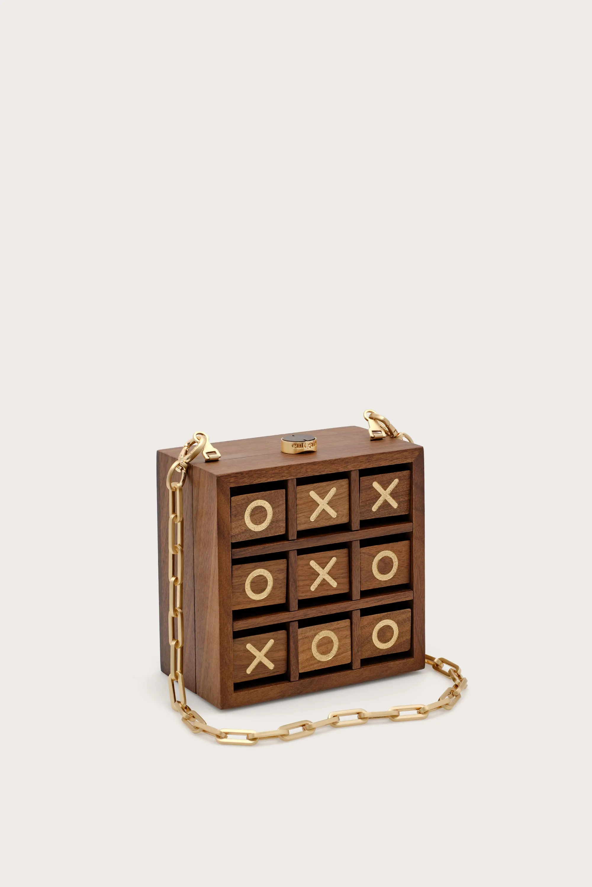 TIC TAC TOE CLUTCH - WALNUT sold by Cult Gaia product image thumbnail 4