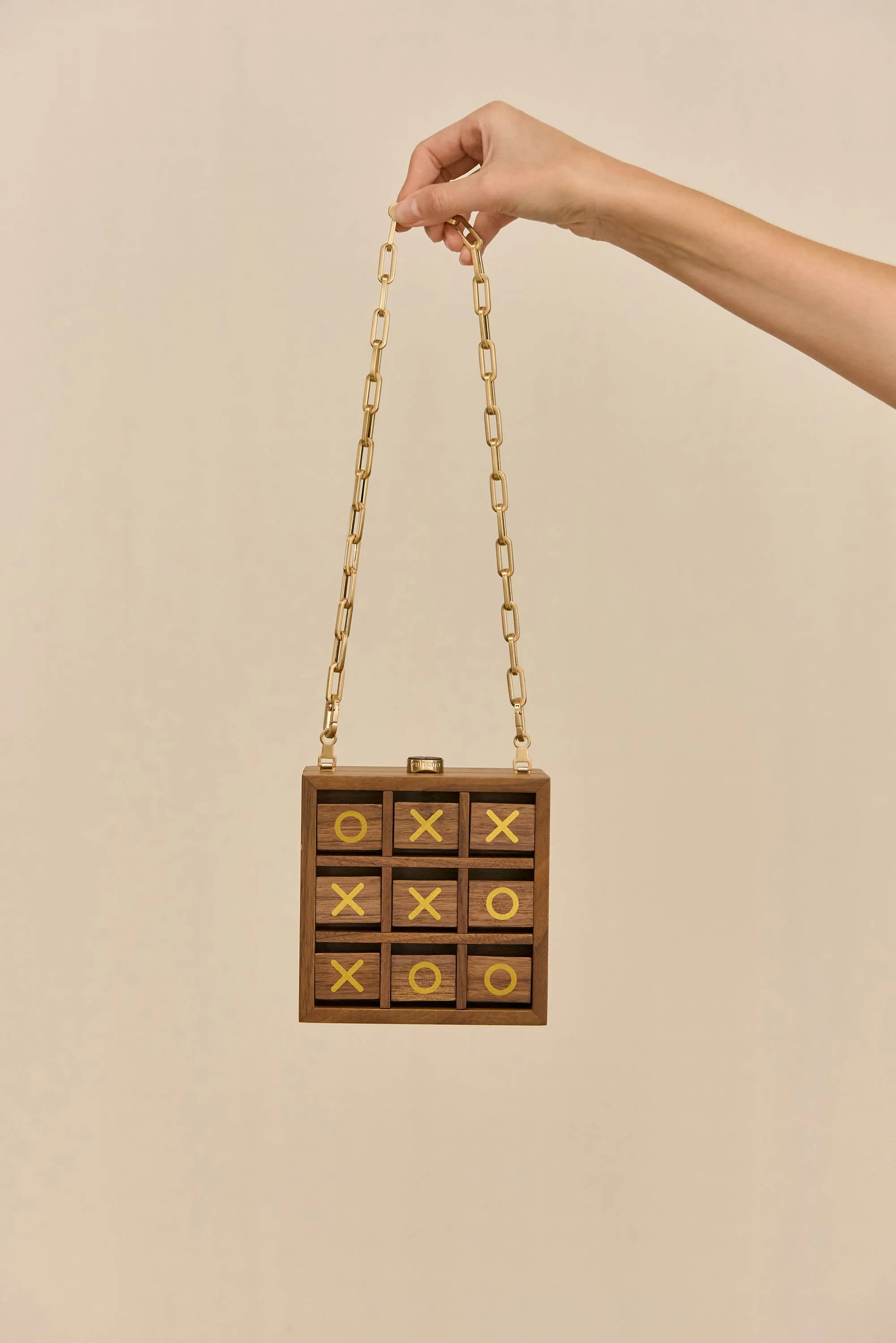 TIC TAC TOE CLUTCH - WALNUT sold by Cult Gaia product image thumbnail 3