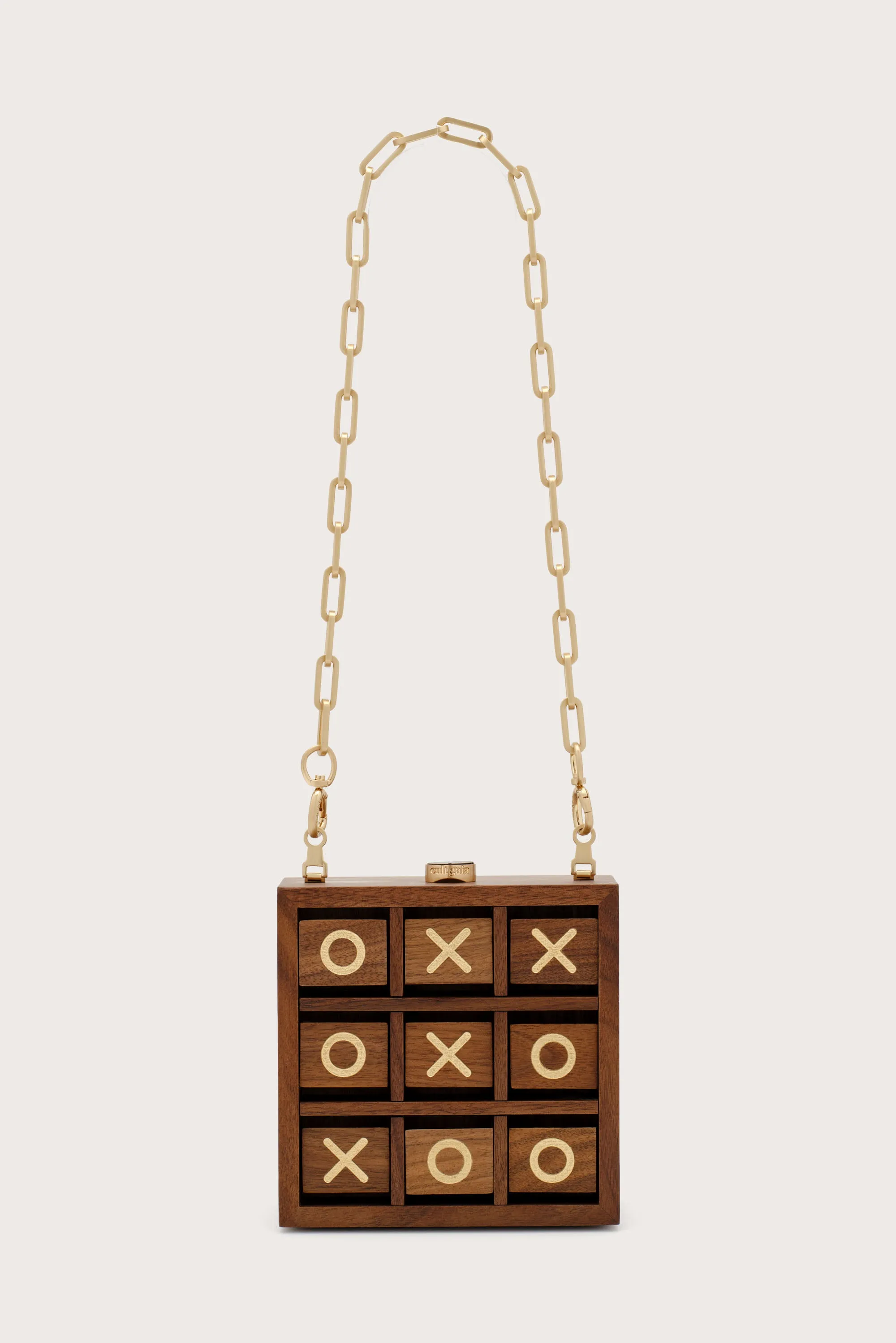 TIC TAC TOE CLUTCH - WALNUT sold by Cult Gaia