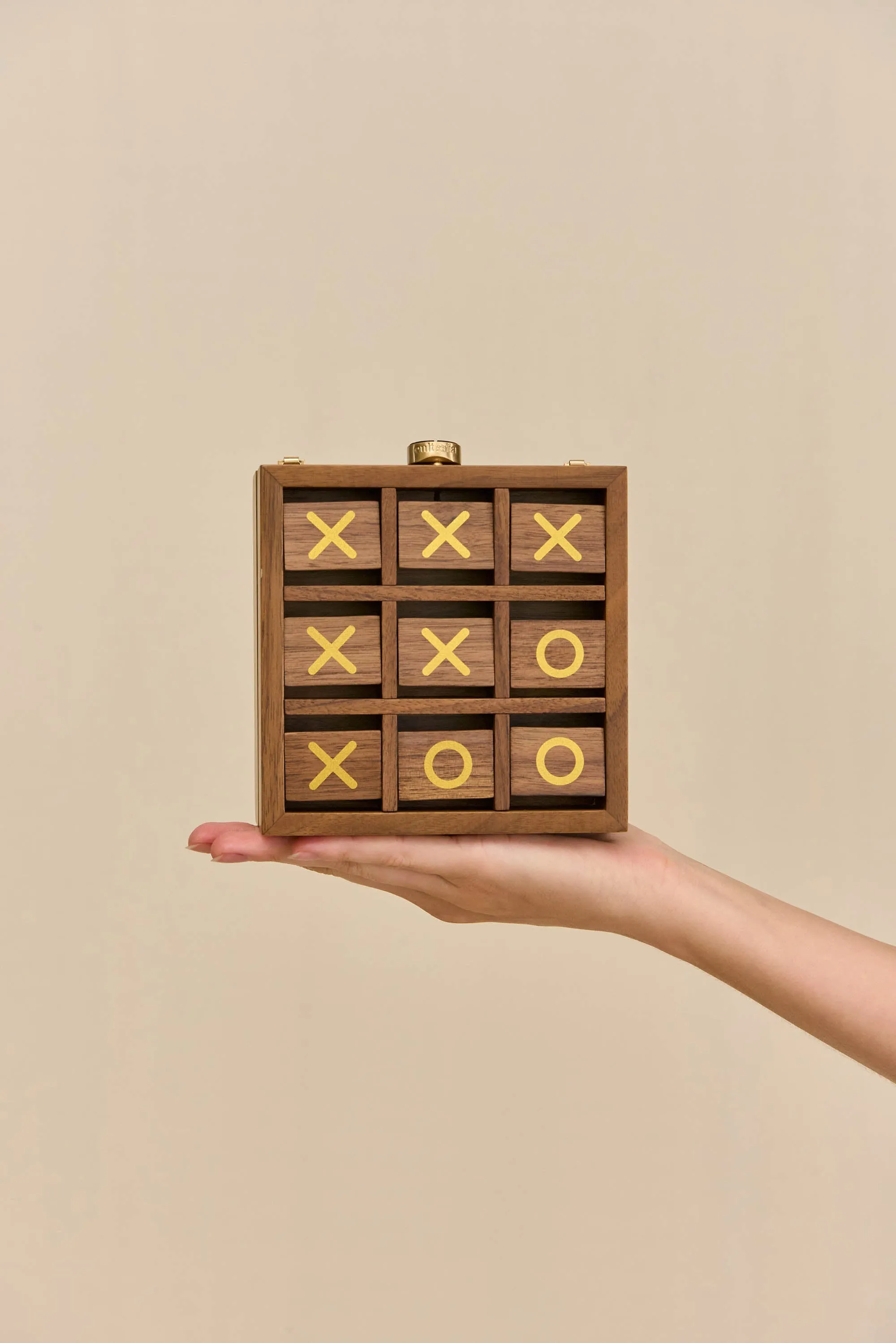 TIC TAC TOE CLUTCH - WALNUT sold by Cult Gaia product image thumbnail 2