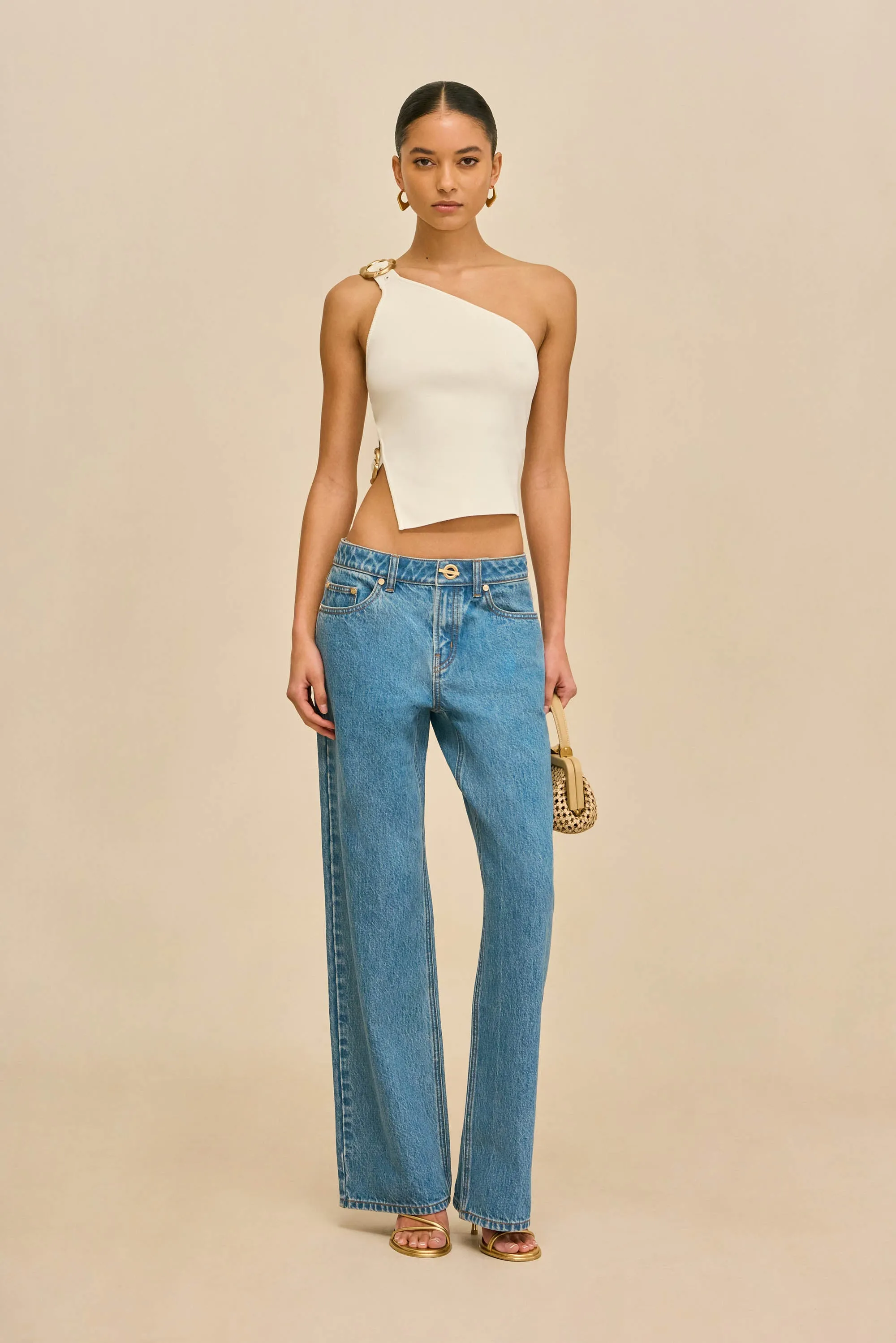 VALERIA KNIT TOP - OFF WHITE sold by Cult Gaia product image thumbnail 3