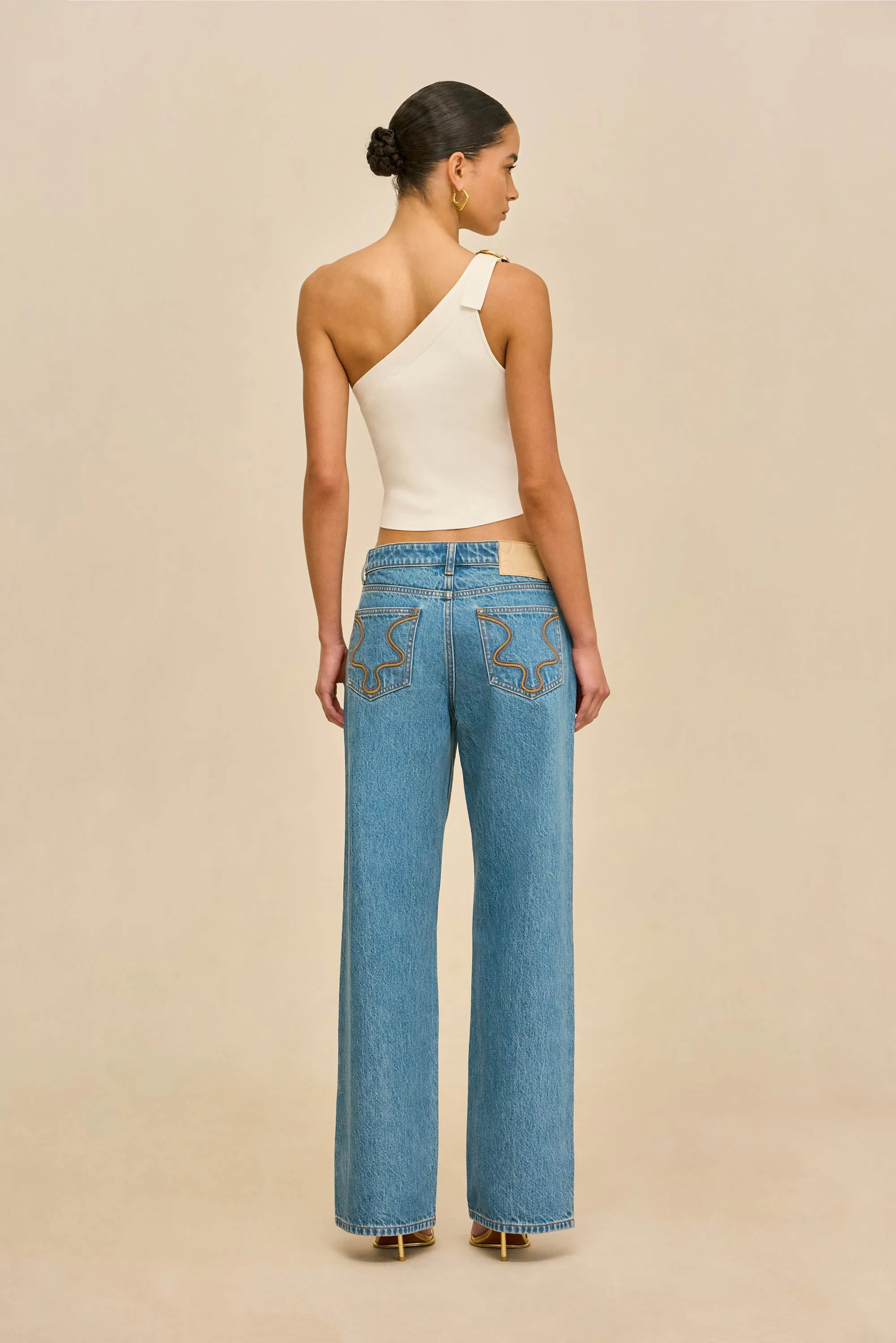 VALERIA KNIT TOP - OFF WHITE sold by Cult Gaia product image thumbnail 5