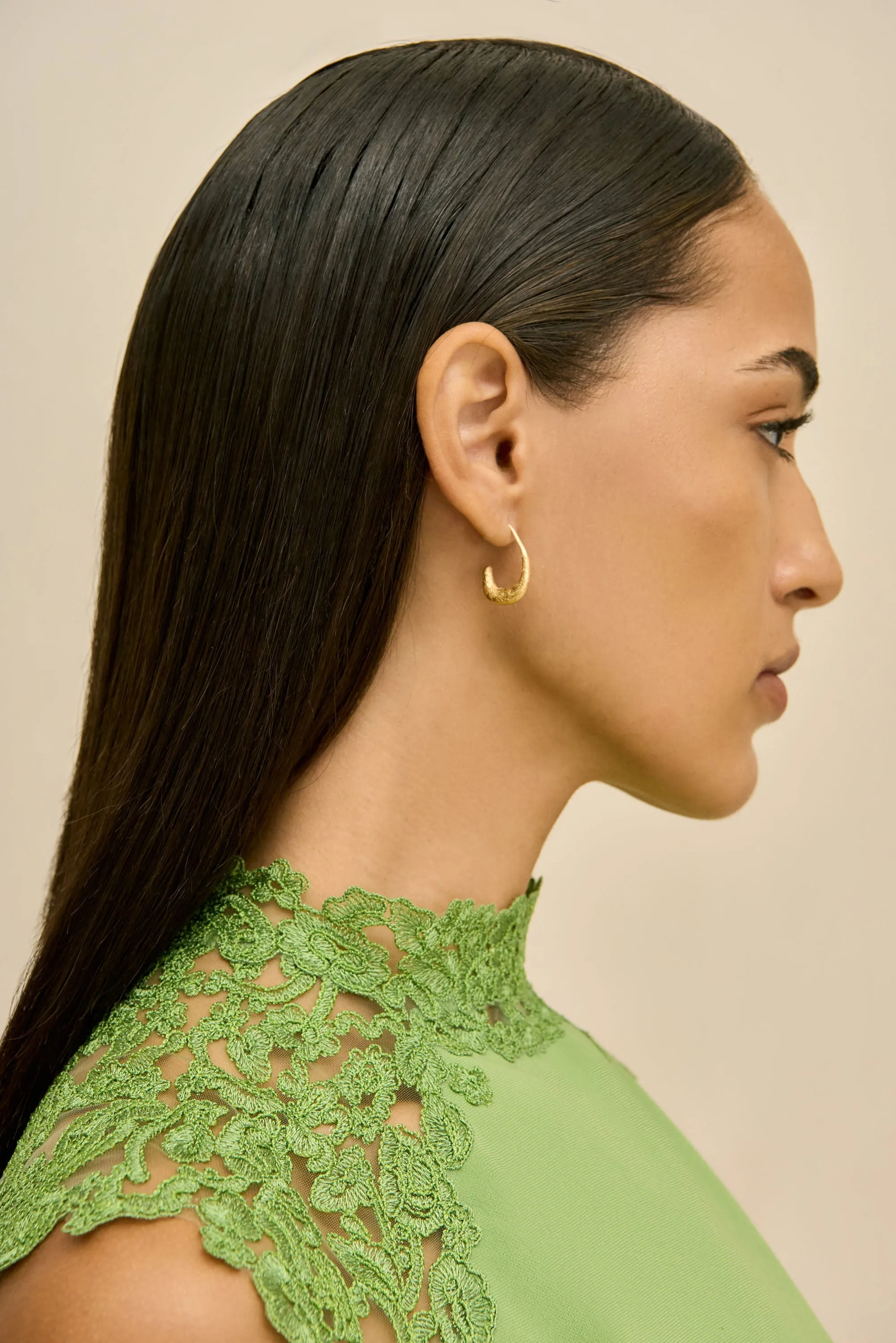 ANALEIA MINI EARRING - GOLD FOILED WOOD sold by Cult Gaia