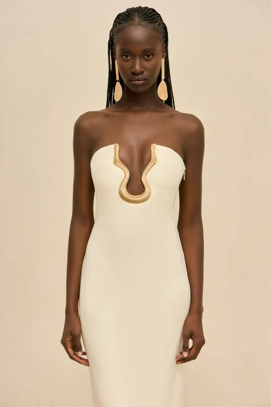 ABRIL GOWN - OFF WHITE made by Cult Gaia