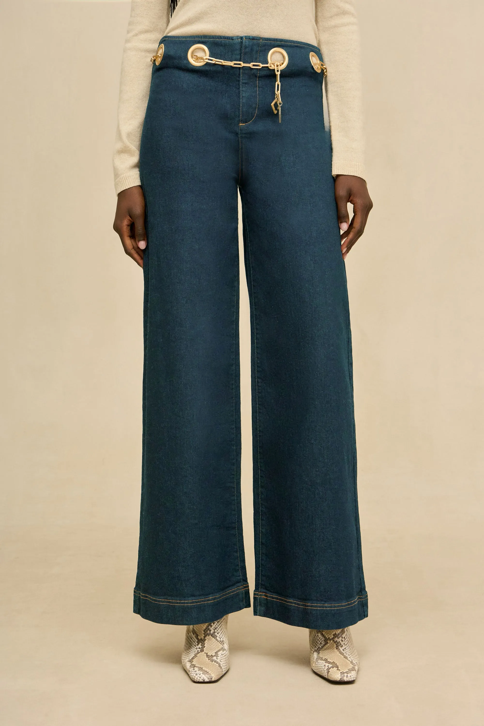 SYDNEY PANT - INDIGO KHAKI sold by Cult Gaia product image thumbnail 2