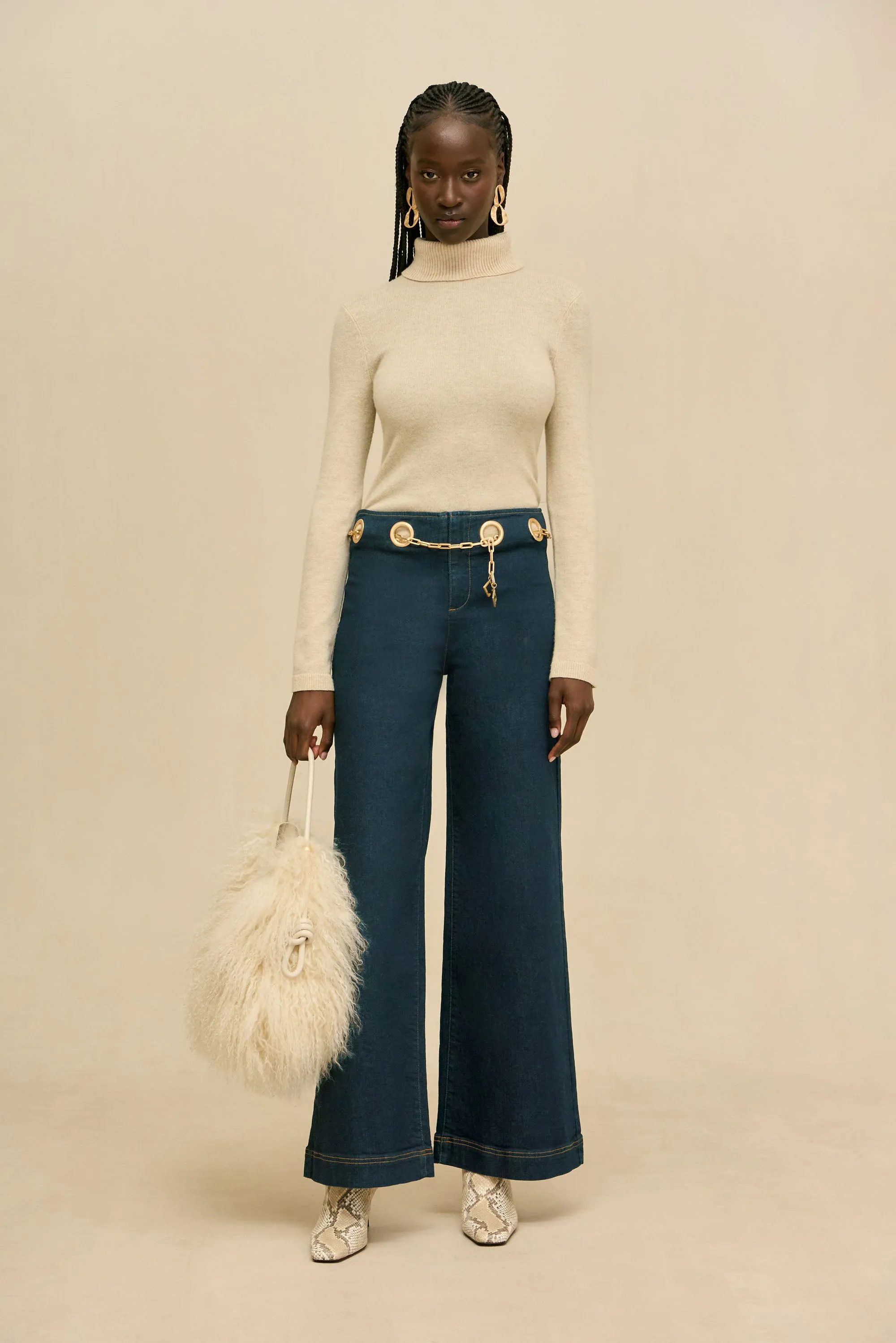 SYDNEY PANT - INDIGO KHAKI sold by Cult Gaia product image thumbnail 3