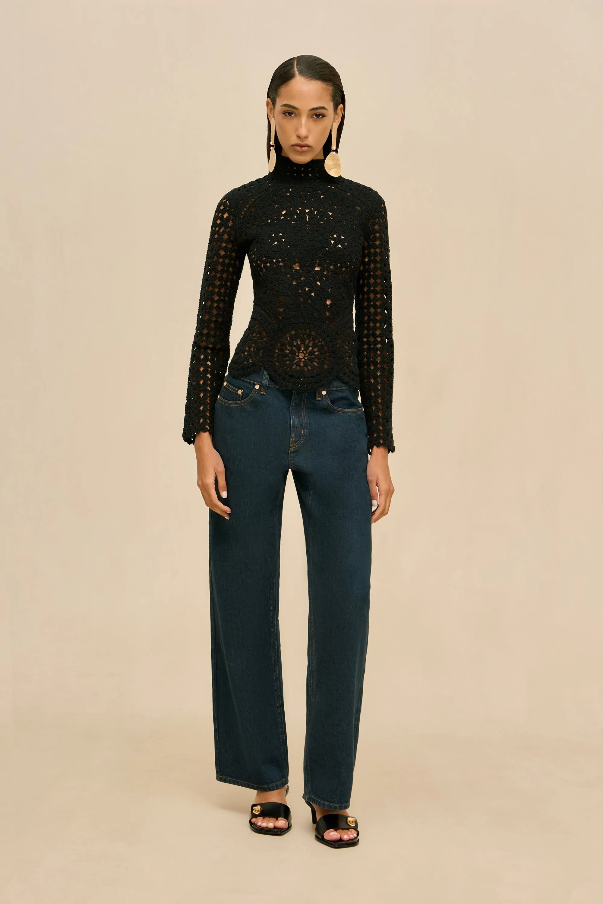 ROSELLA PANT - INDIGO KHAKI sold by Cult Gaia product image thumbnail 3