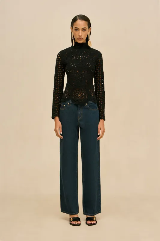 ROSELLA PANT - INDIGO KHAKI sold by Cult Gaia