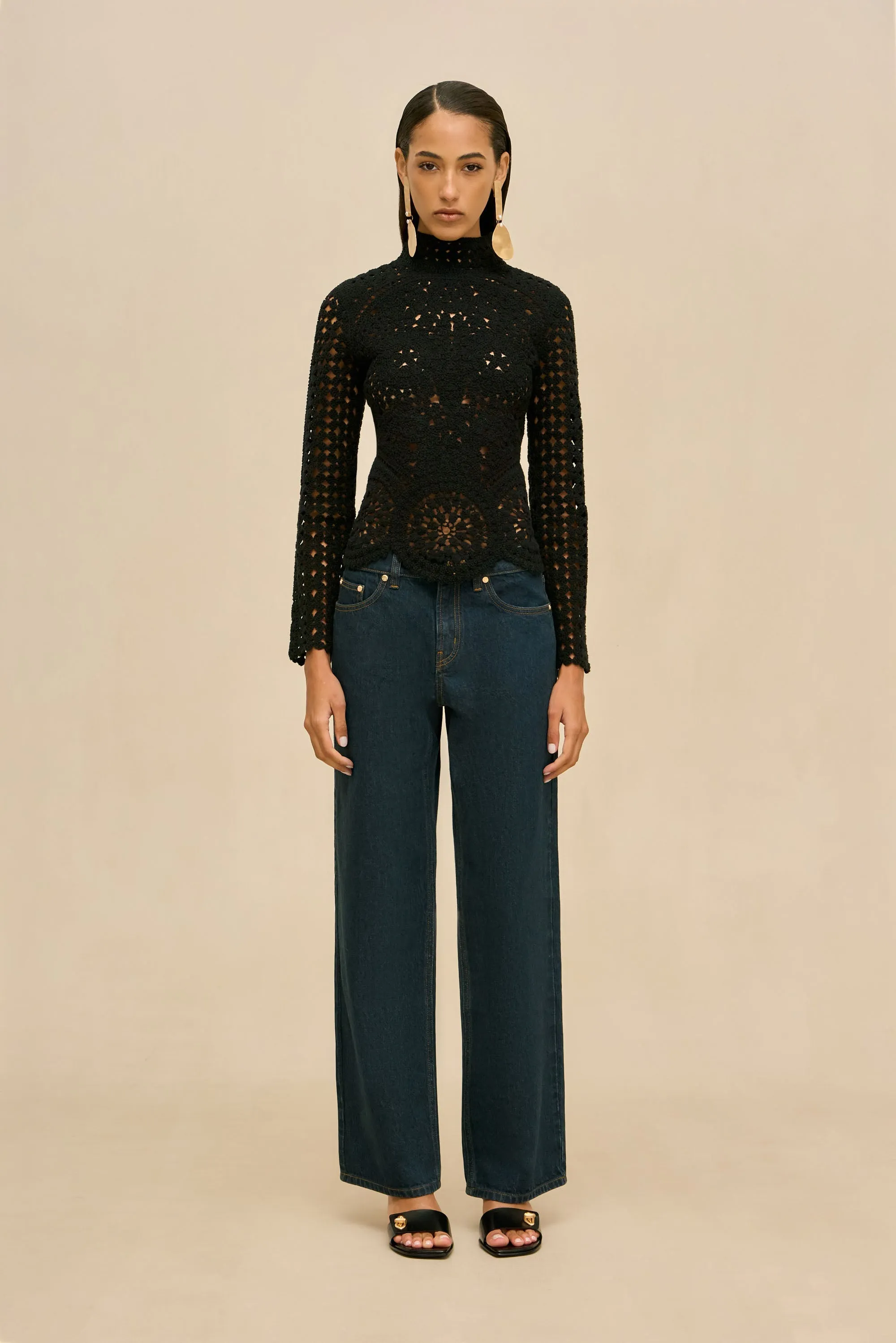 ROSELLA PANT - INDIGO KHAKI sold by Cult Gaia