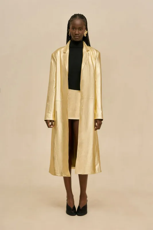 HONOR SKIRT - GOLD sold by Cult Gaia