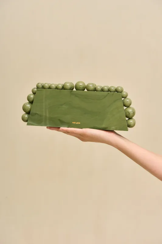 EOS LUNGO CLUTCH - ROSEMARY MULTI made by Cult Gaia