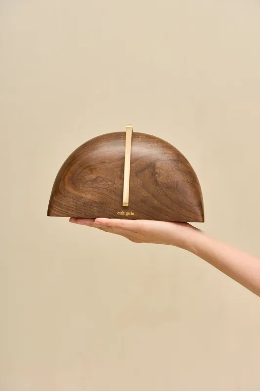 LAGUNA CLUTCH - WALNUT sold by Cult Gaia