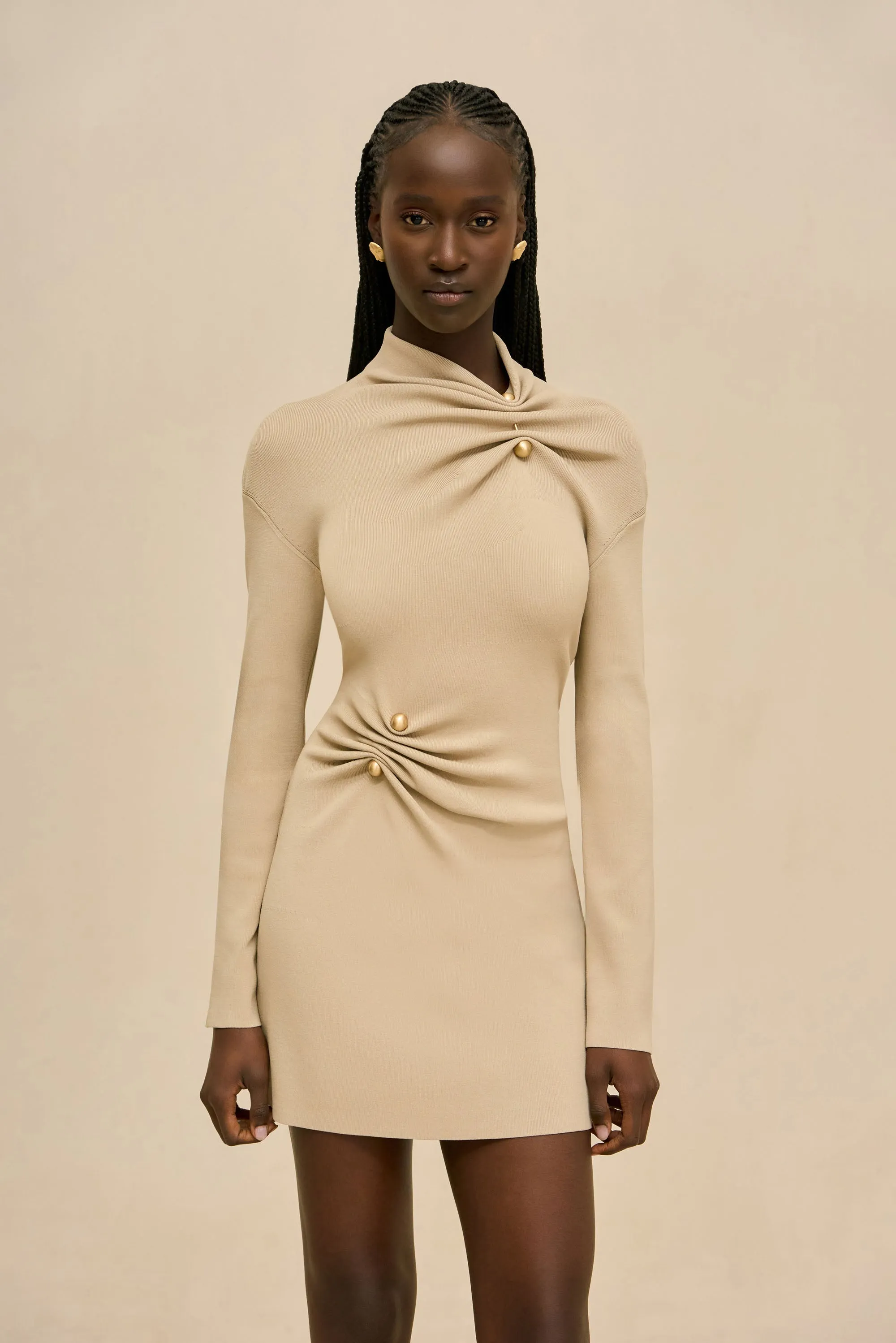 KADIA DRESS - QUAIL sold by Cult Gaia product image thumbnail 3