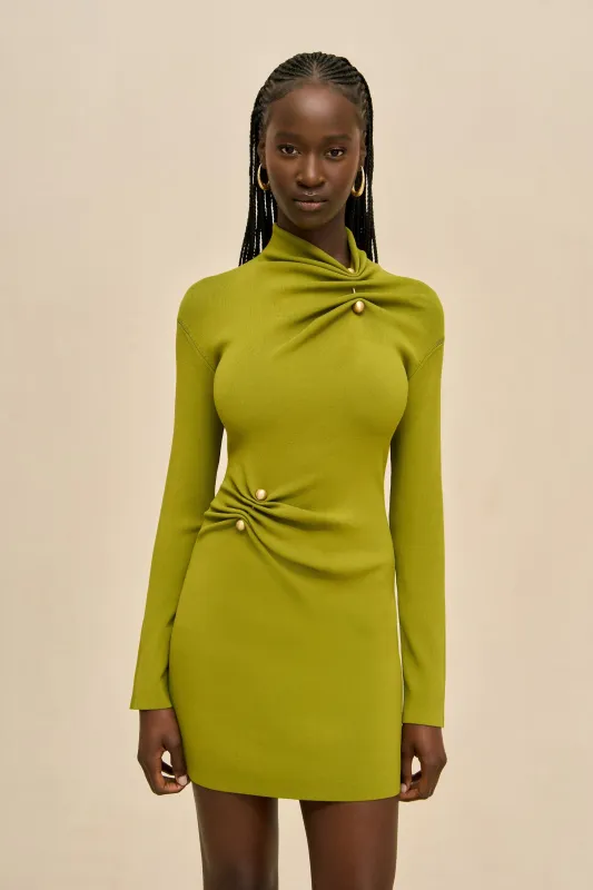 KADIA DRESS - CHIVE sold by Cult Gaia