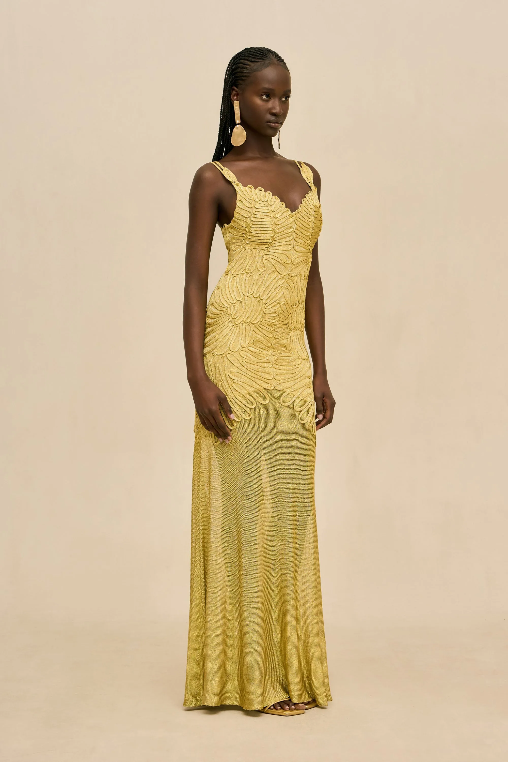 ANETTA GOWN - HONEY GOLD sold by Cult Gaia product image thumbnail 5