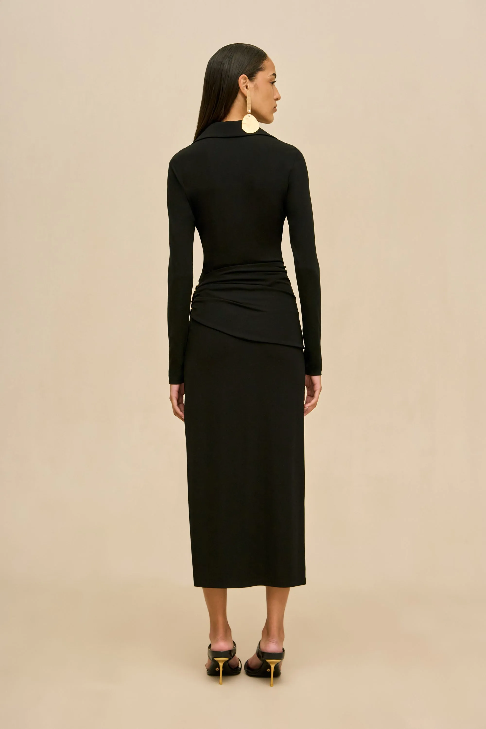 STELLINA DRESS - BLACK sold by Cult Gaia product image thumbnail 5