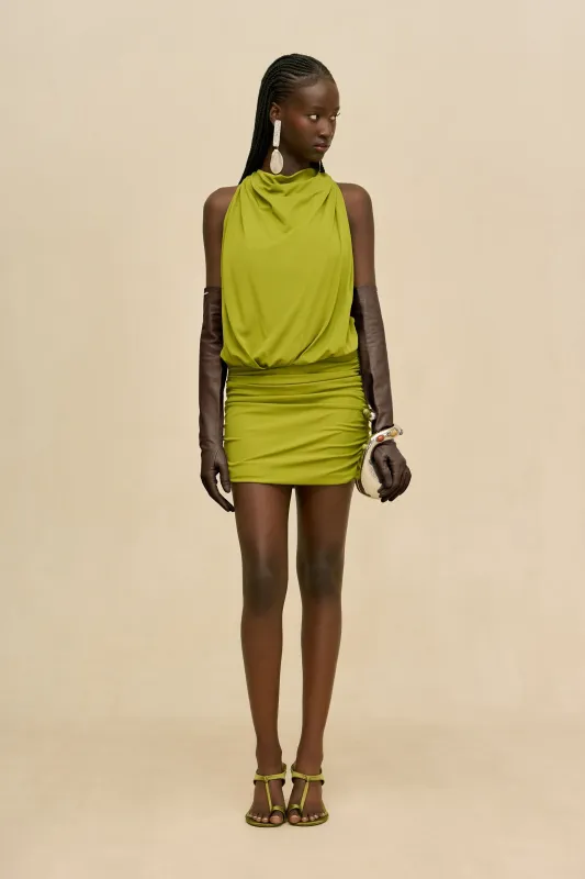 MAELLE DRESS - CHIVE made by Cult Gaia