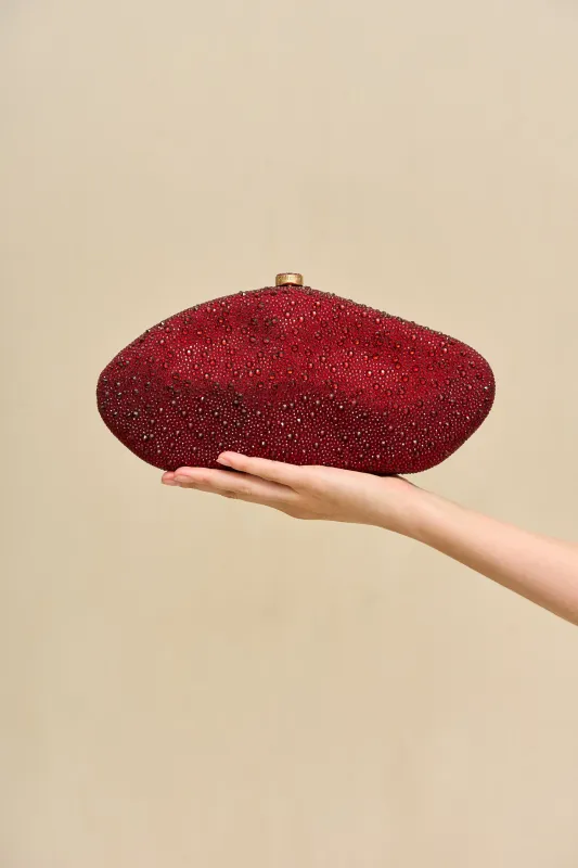 THE CALDERA CLUTCH - WINTER PLUM made by Cult Gaia