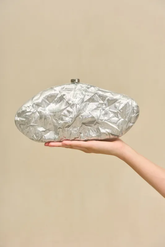 THE CALDERA CLUTCH - SILVER sold by Cult Gaia