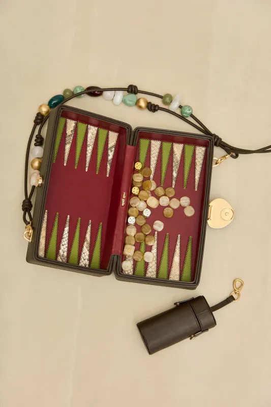 THE BACKGAMMON CLUTCH - LUWAK sold by Cult Gaia
