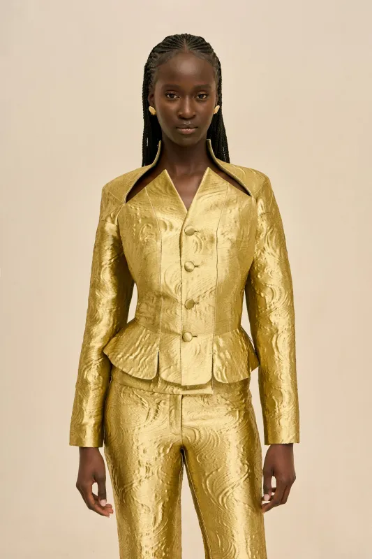 NOUVEAU JACKET - GOLD sold by Cult Gaia