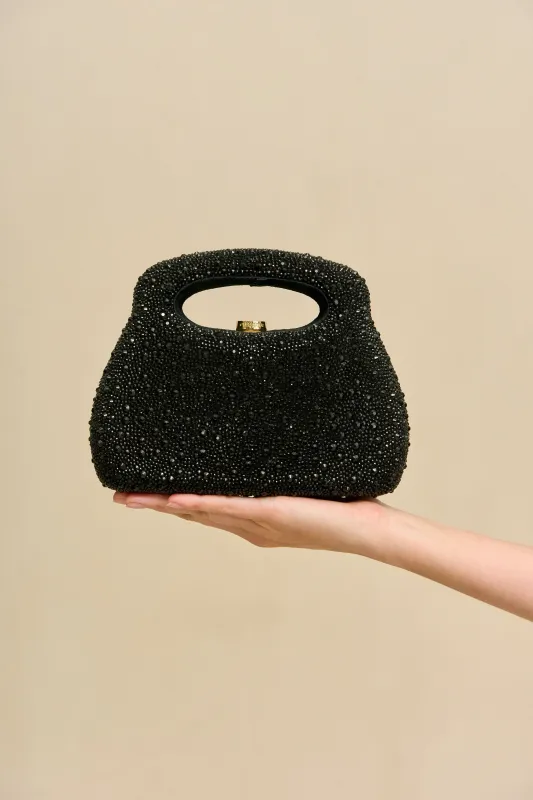 MIMI BAG - BLACK RHINESTONE sold by Cult Gaia
