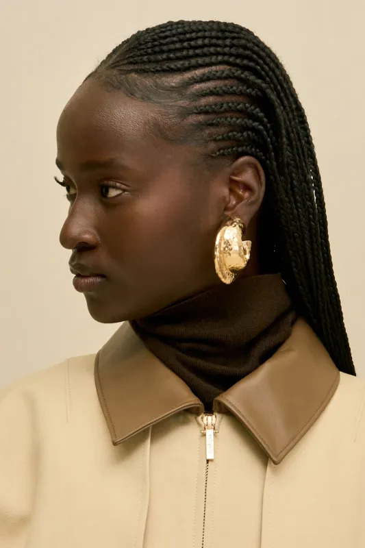 NOVA EARRING - SHINY BRASS sold by Cult Gaia