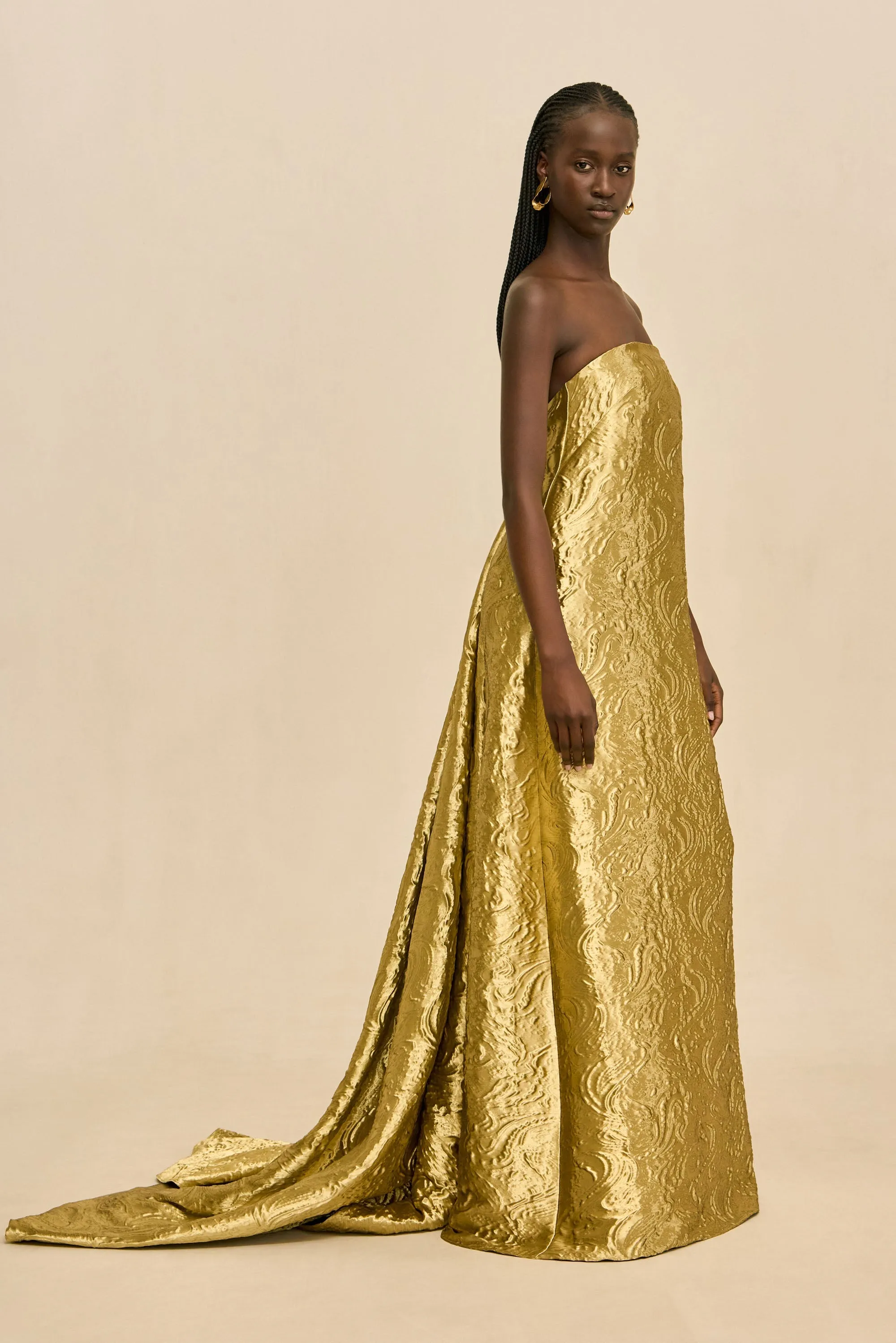 ZINIA GOWN - GOLD sold by Cult Gaia product image thumbnail 5