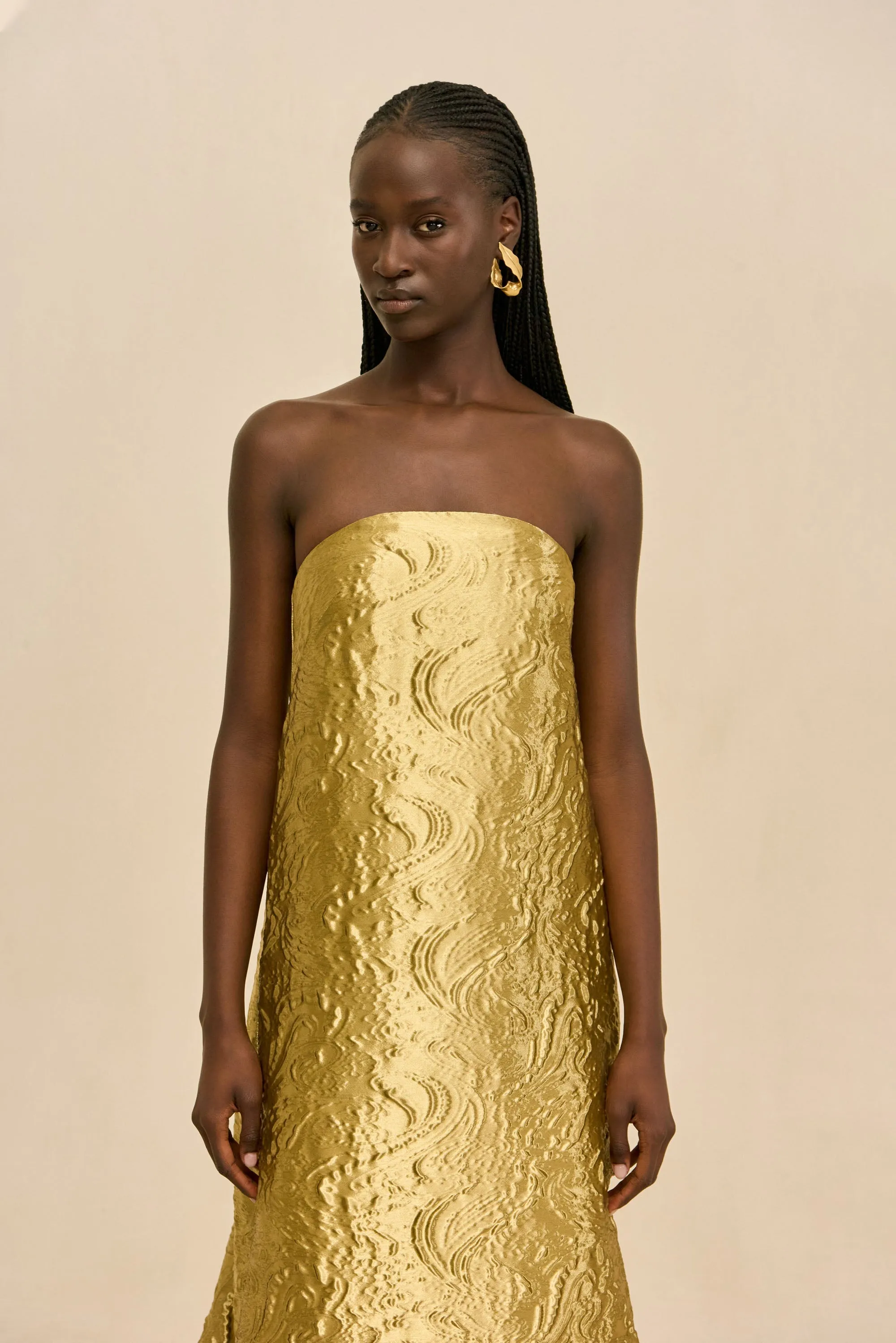 ZINIA GOWN - GOLD sold by Cult Gaia product image thumbnail 4