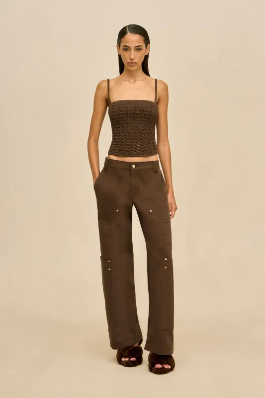 WYNN LOW RISE PANT - WREN sold by Cult Gaia
