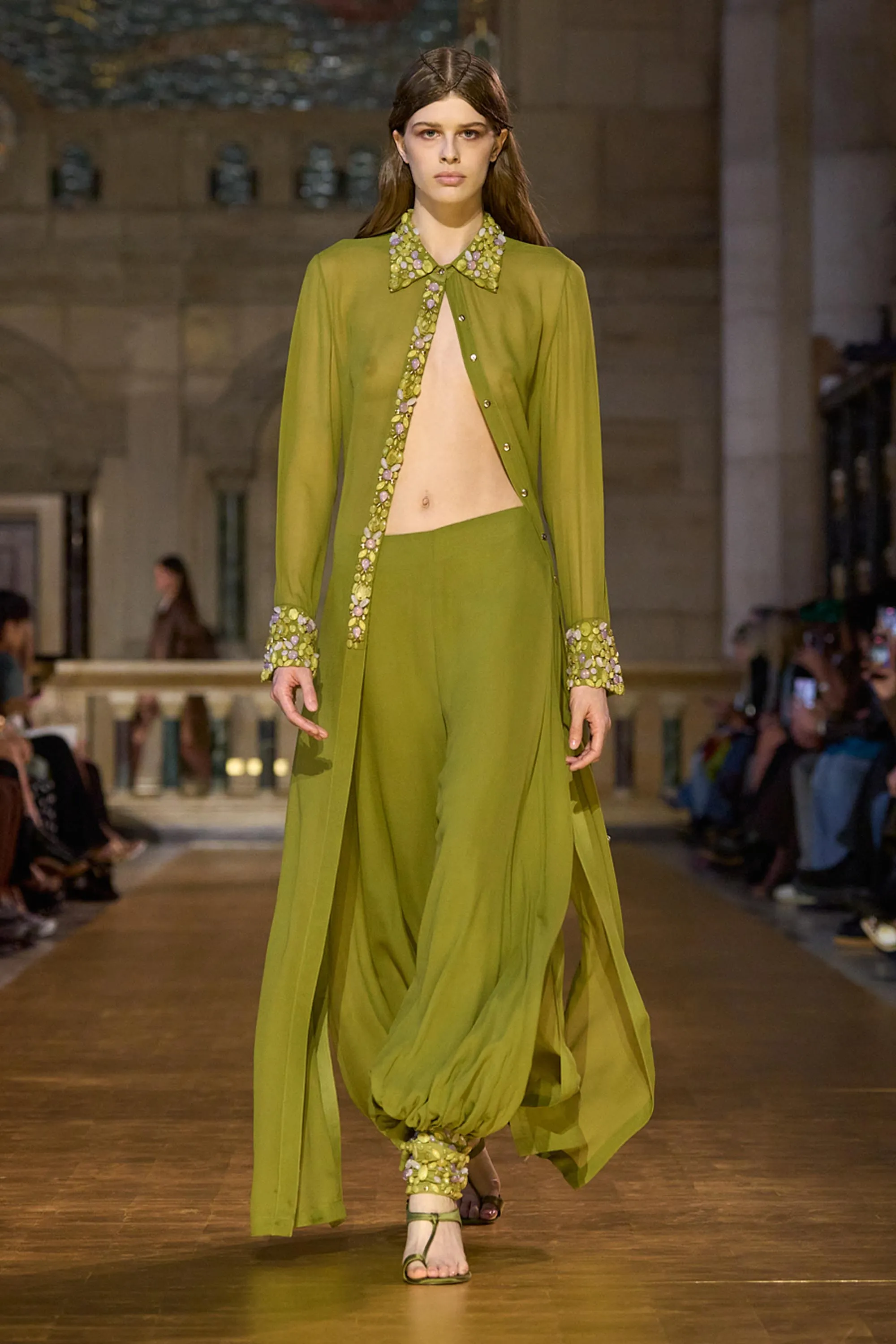 AMALTHEA TOP - CHIVE sold by Cult Gaia