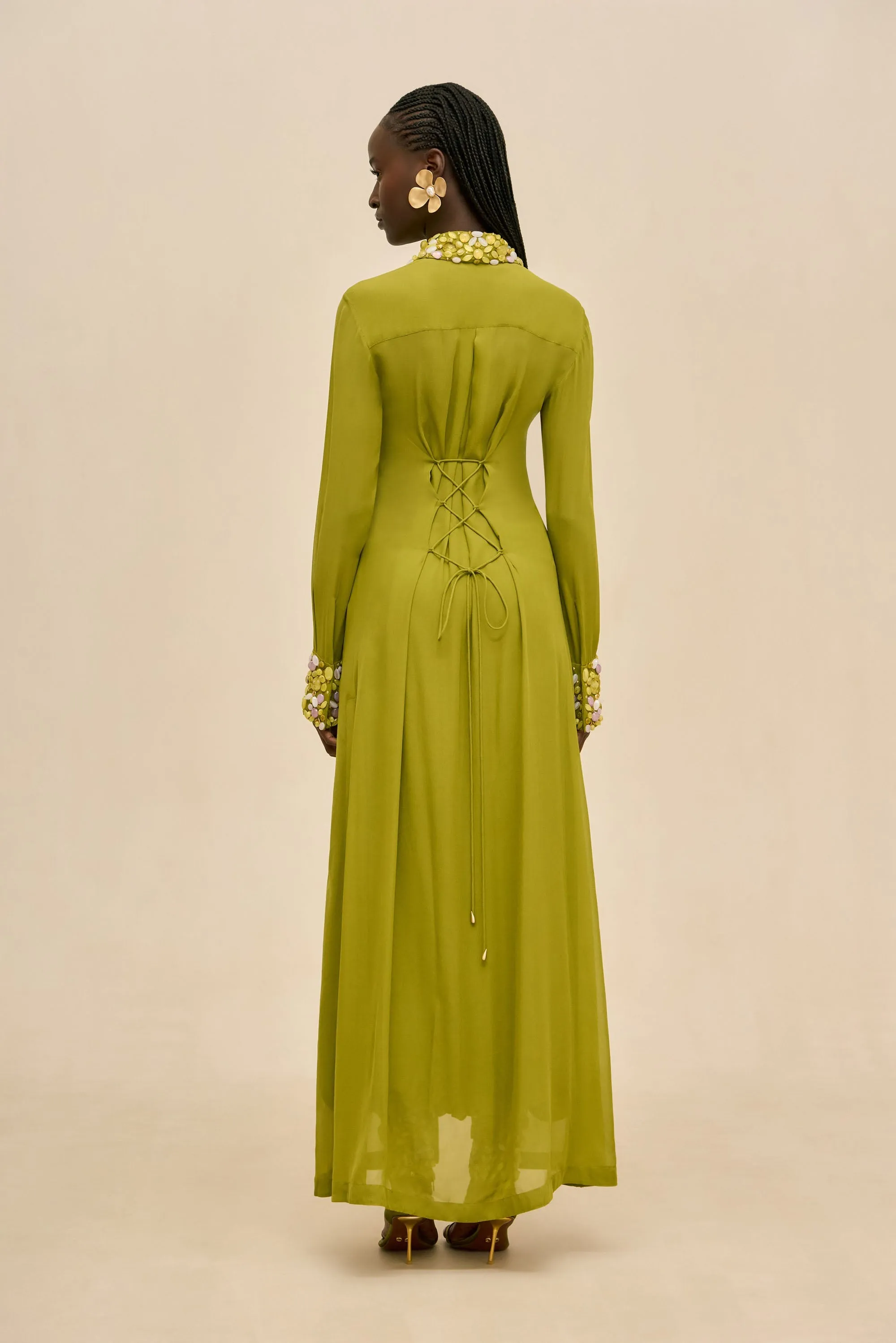 AMALTHEA TOP - CHIVE sold by Cult Gaia product image thumbnail 5