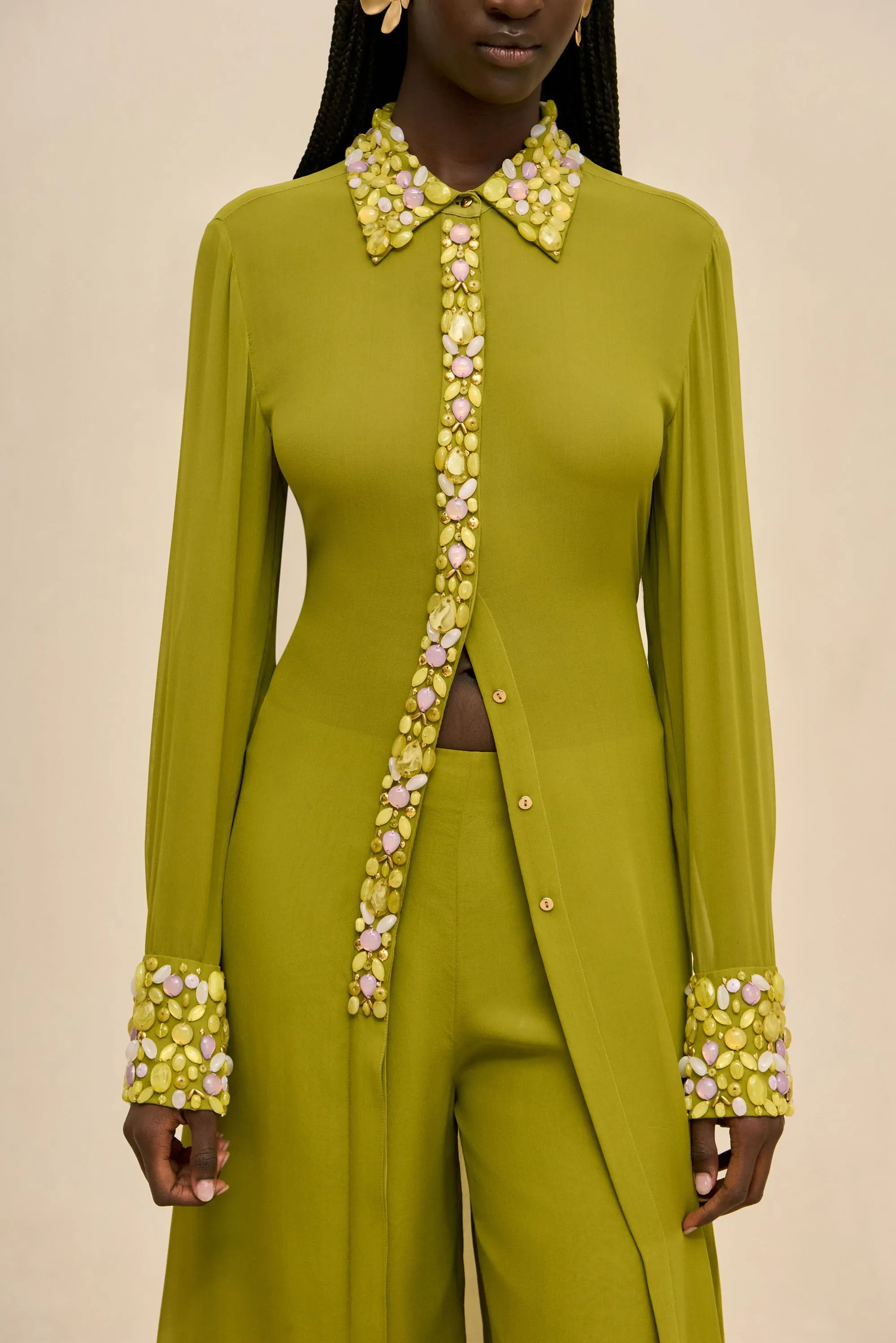 AMALTHEA TOP - CHIVE sold by Cult Gaia product image thumbnail 2