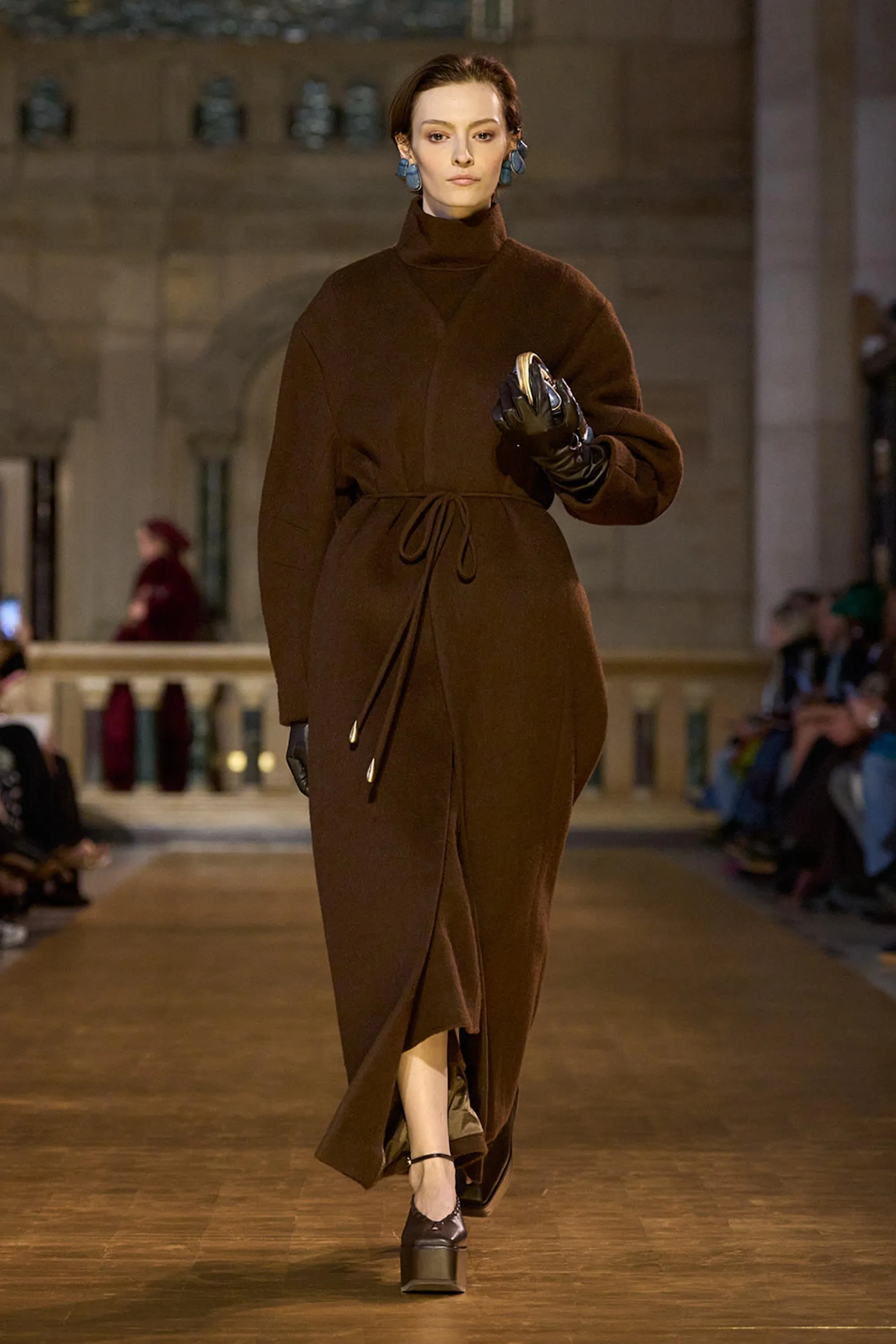 BRUNELLA COAT - DARK BROWN sold by Cult Gaia